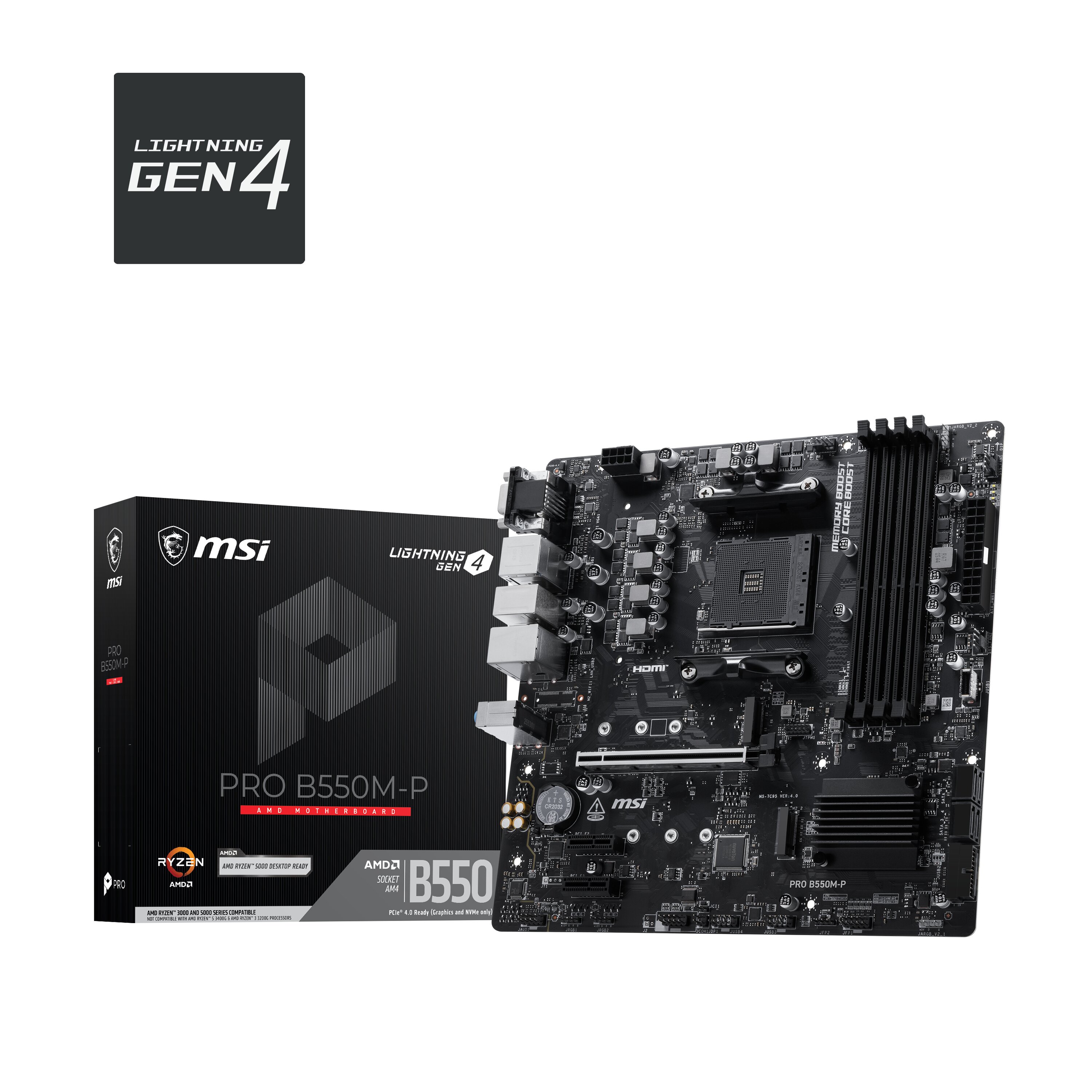 MSI PRO B550M-P AMD AM4 mATX Carte mère