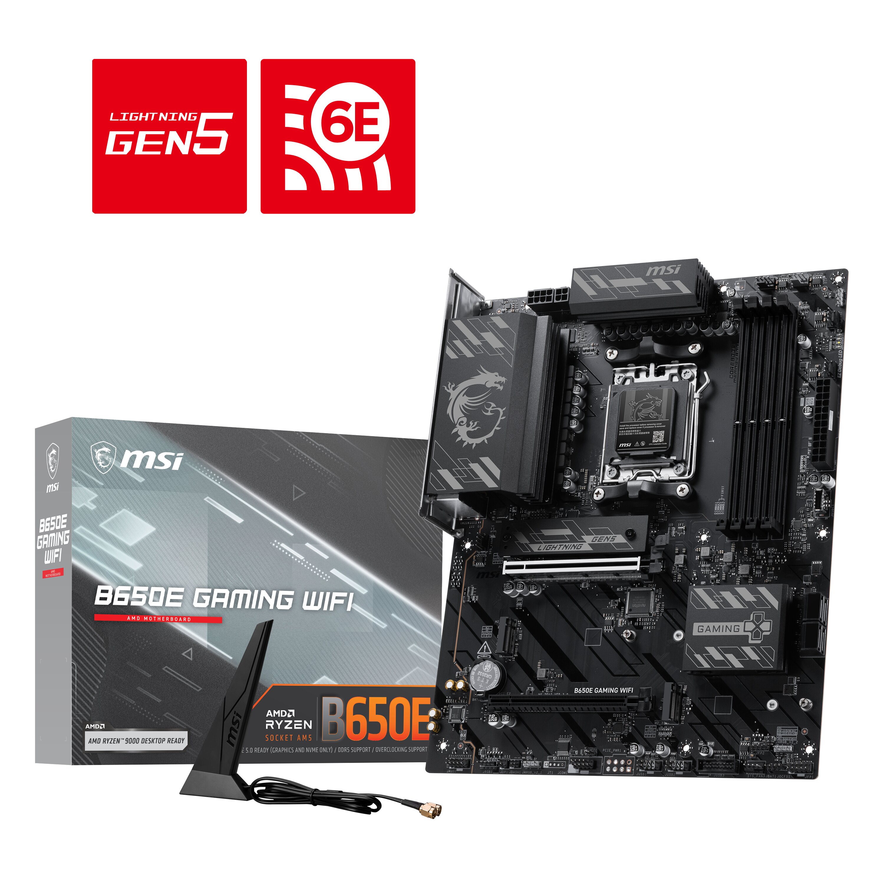 MSI B650E GAMING WIFI AMD AM5 ATX Carte mère