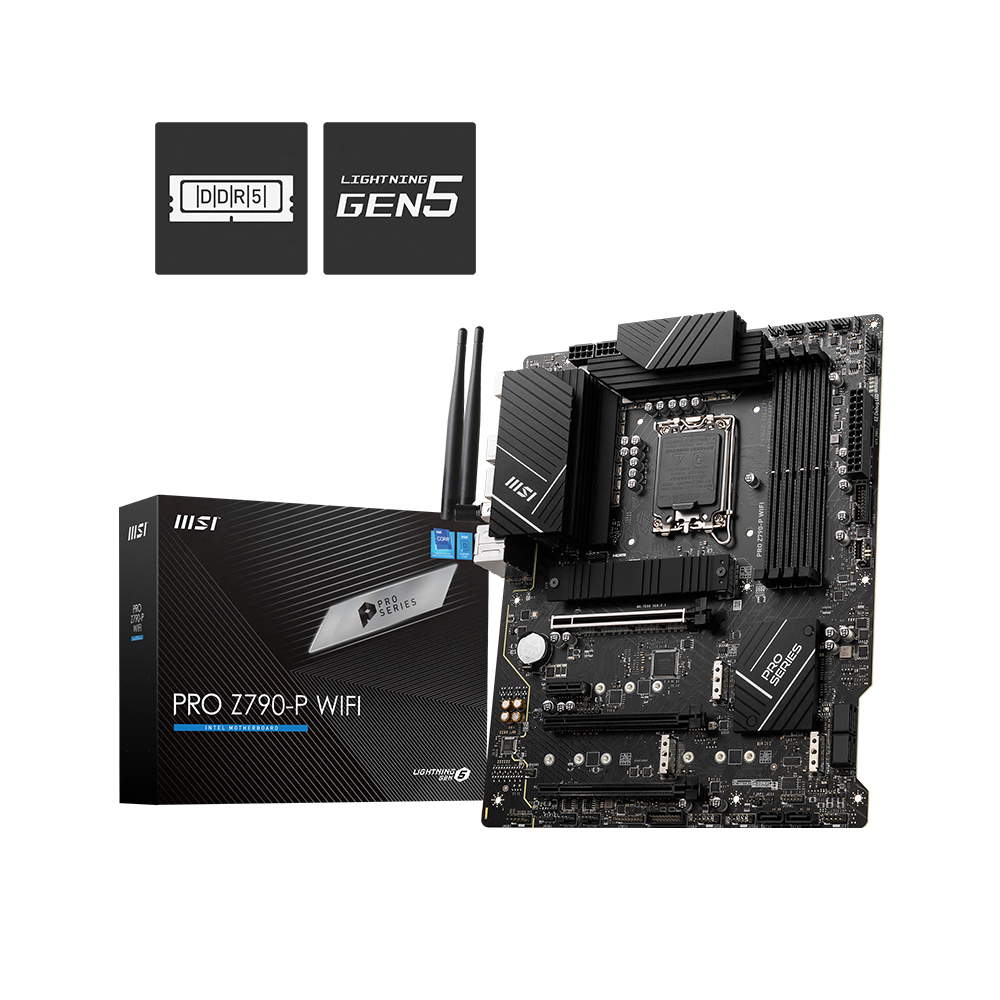 MSI PRO Z790-P WIFI, Intel ATX LGA 1700, WIFI 6E Motherboard