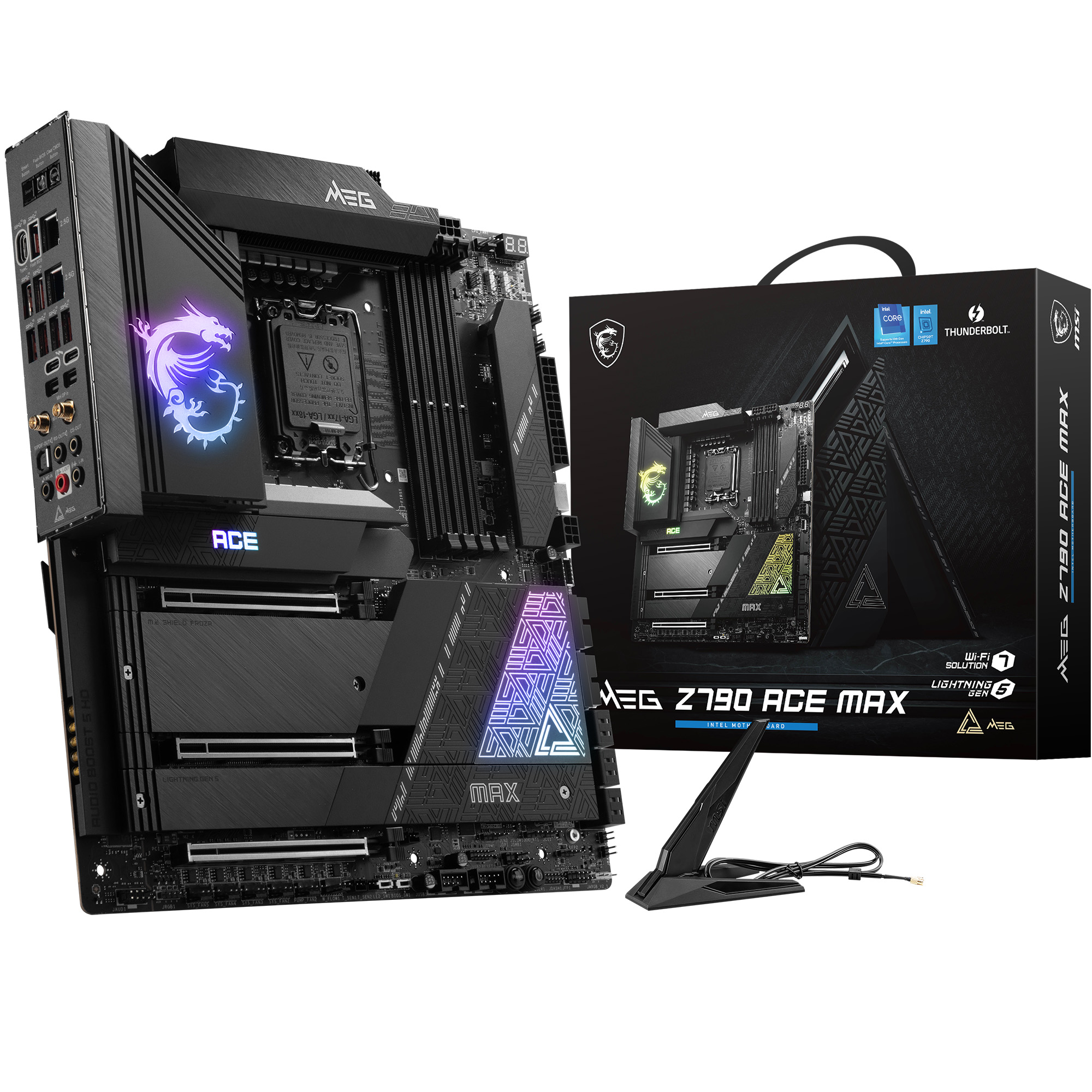 MSI MEG Z790 ACE MAX, Intel EATX LGA 1700, Supports 12th/13th/14th Gen