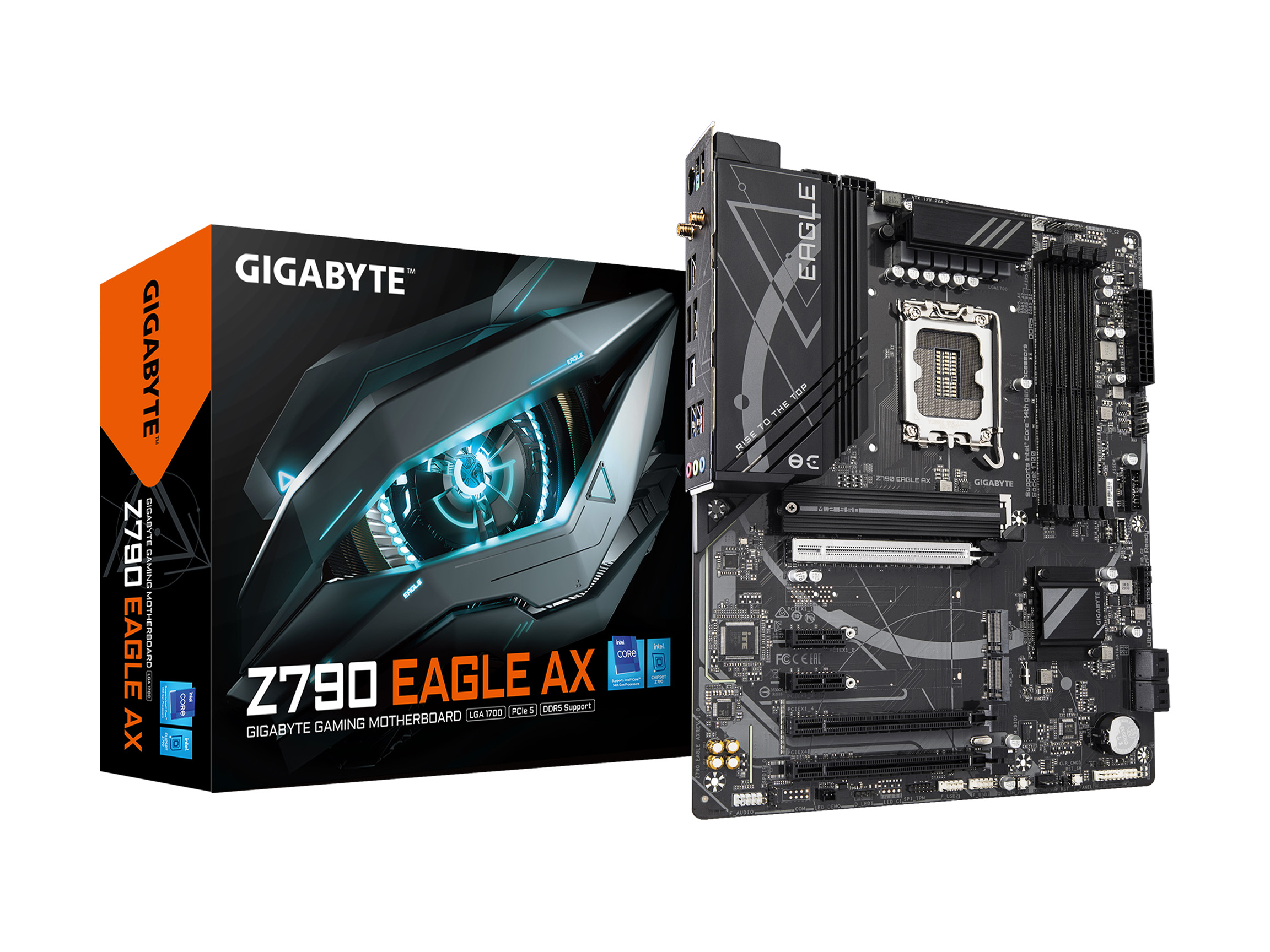 Carte mère GIGABYTE Z790 EAGLE AX LGA 1700 Intel Z790 ATX avec DDR5(Open Box)