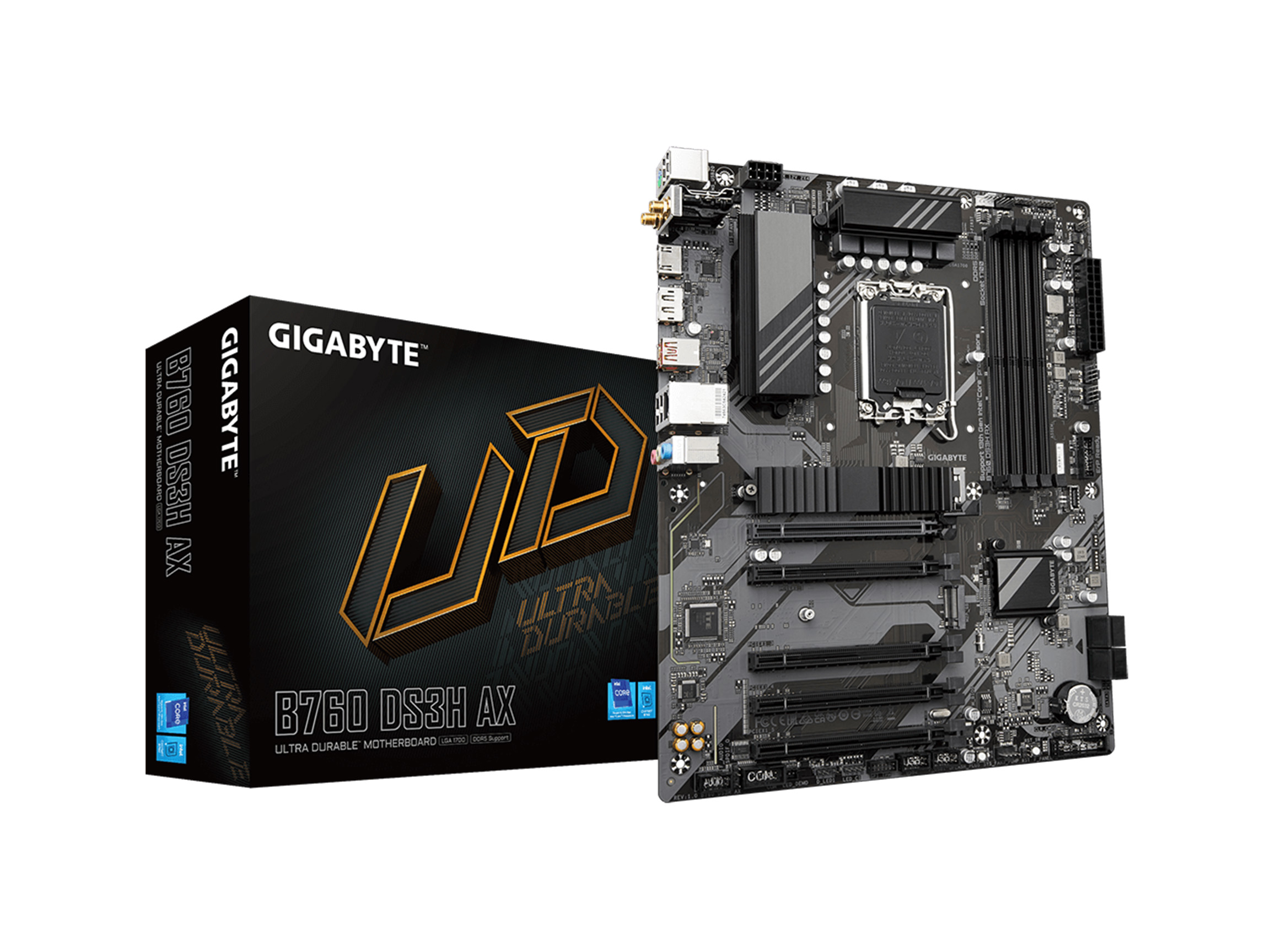 GIGABYTE B760 DS3H AX (rev. 1.x) LGA 1700 Intel B760 ATX Motherboard