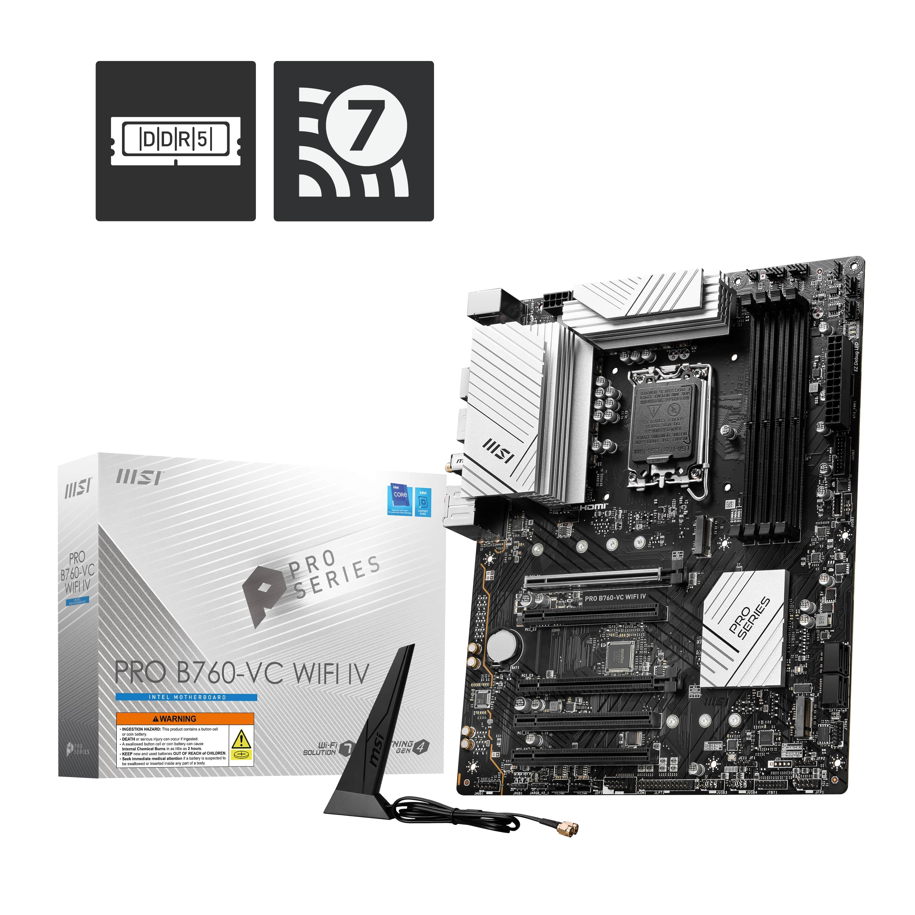 MSI PRO B760-VC WIFI IV, Intel B760 ATX LGA 1700