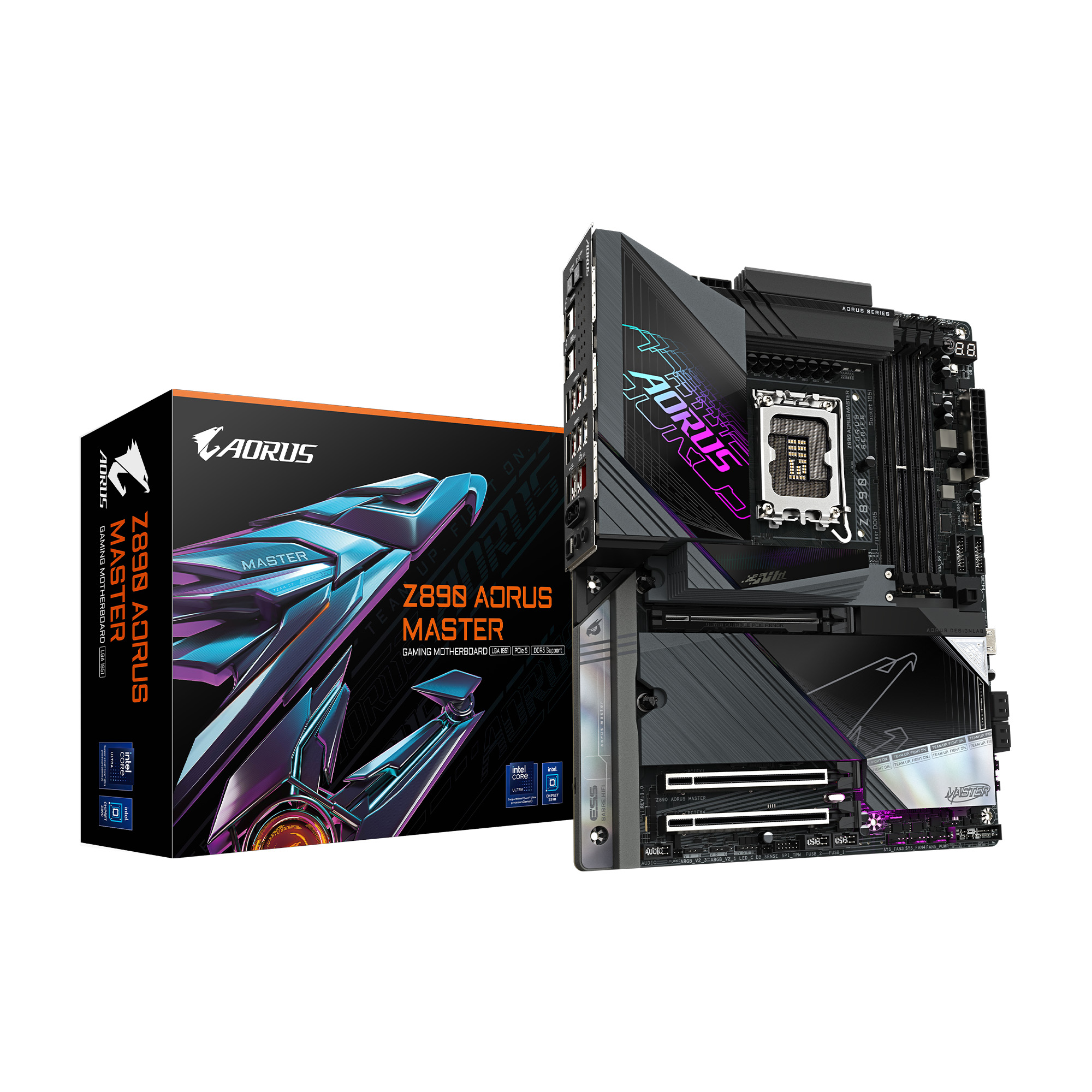 GIGABYTE Z890 AORUS MASTER Ultra Core (série 2) LGA 1851, ATX, DDR5(Open Box)