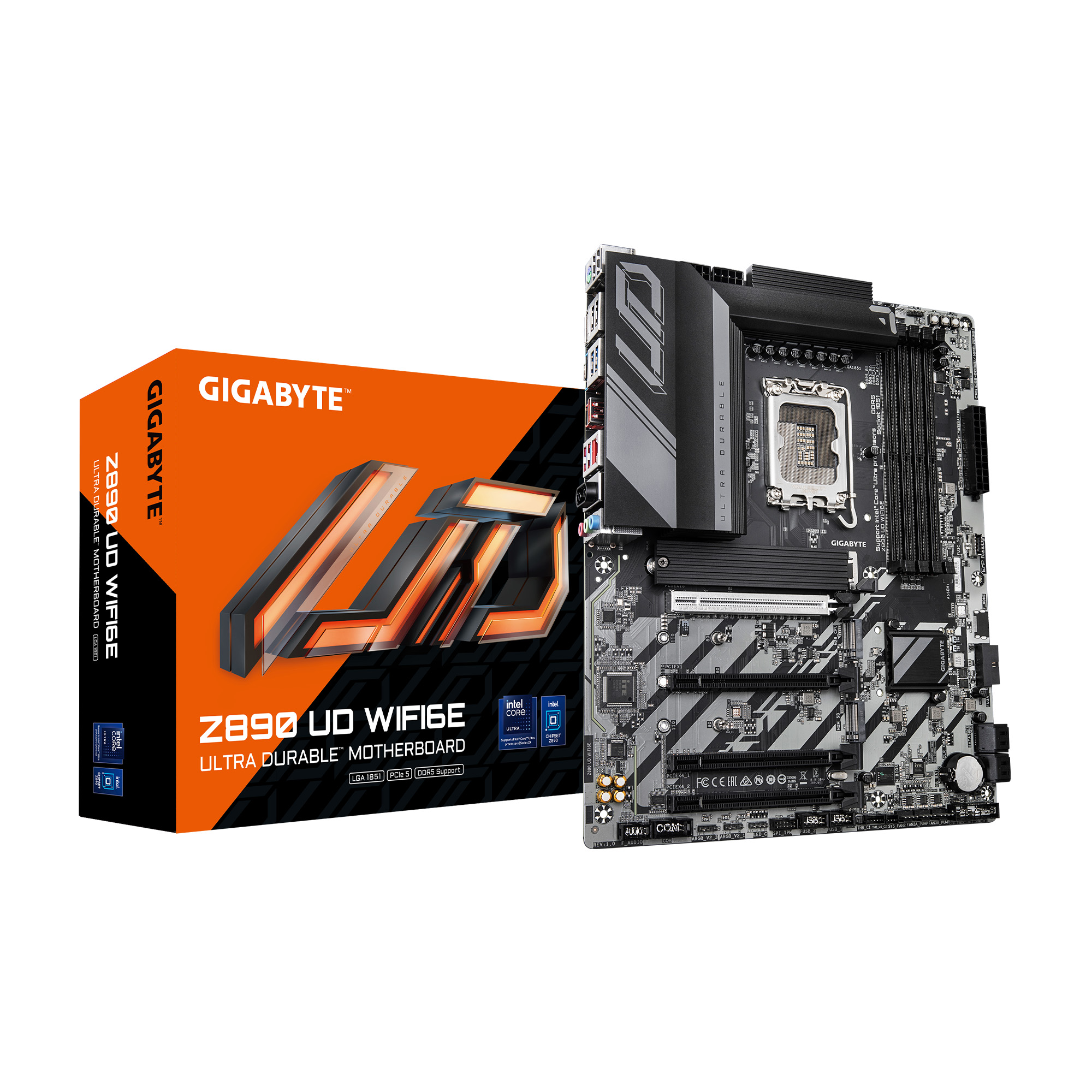 GIGABYTE Z890 UD WIFI6E Ultra Core (Series 2) LGA 1851, ATX, DDR5(Open Box)