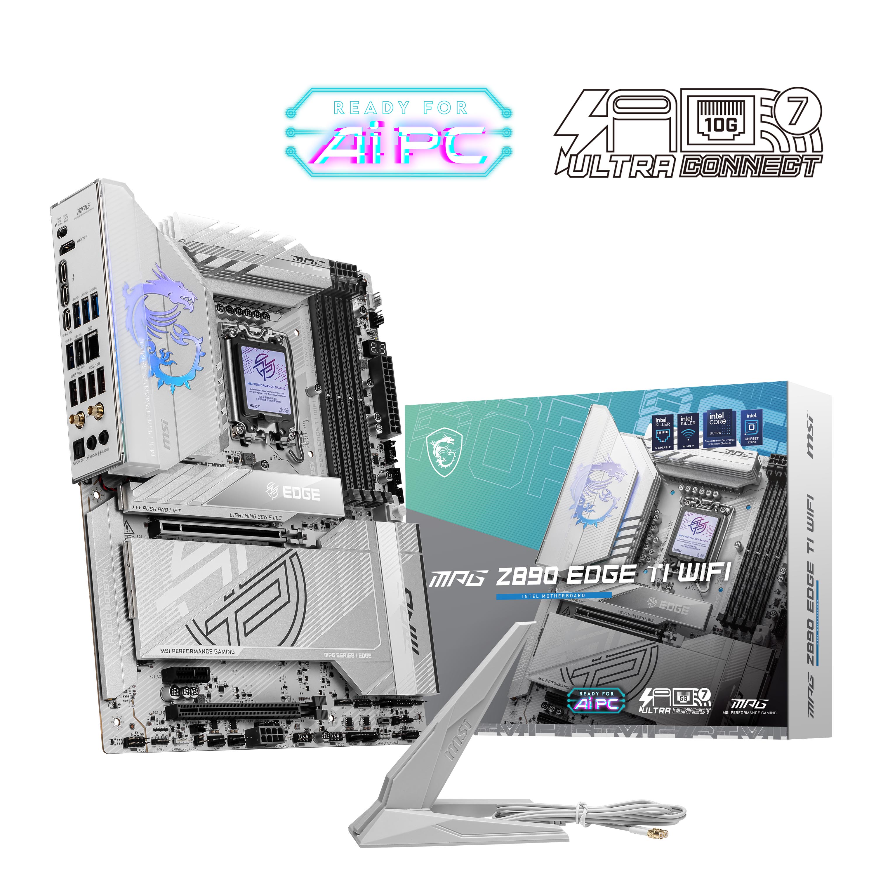 MSI MPG Z890 EDGE TI WIFI, Intel Z890 ATX LGA 1851 Motherboard