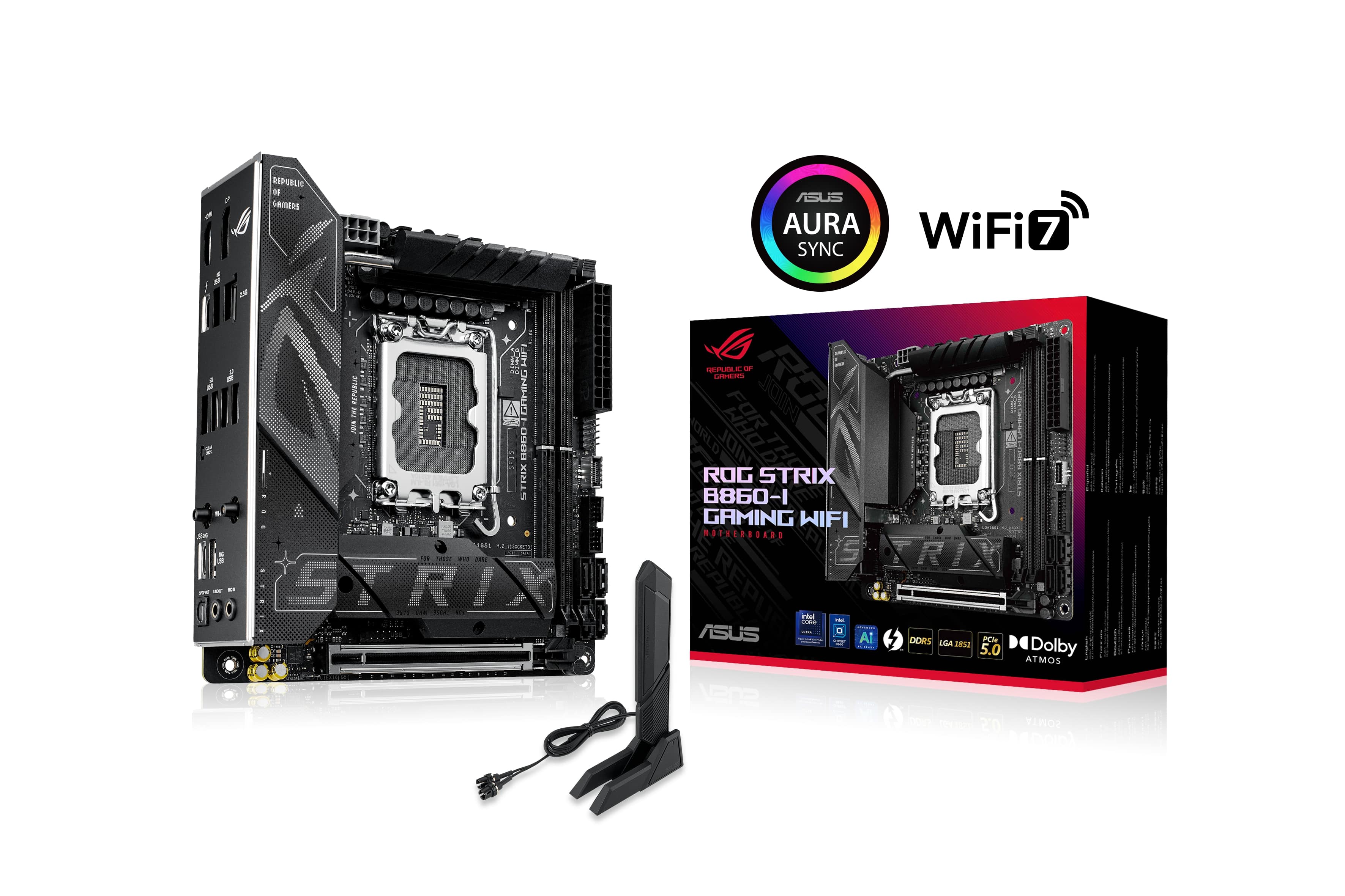 ASUS ROG STRIX B860-I GAMING WIFI B860 LGA 1851 Mini-ITX motherboard(Open Box)