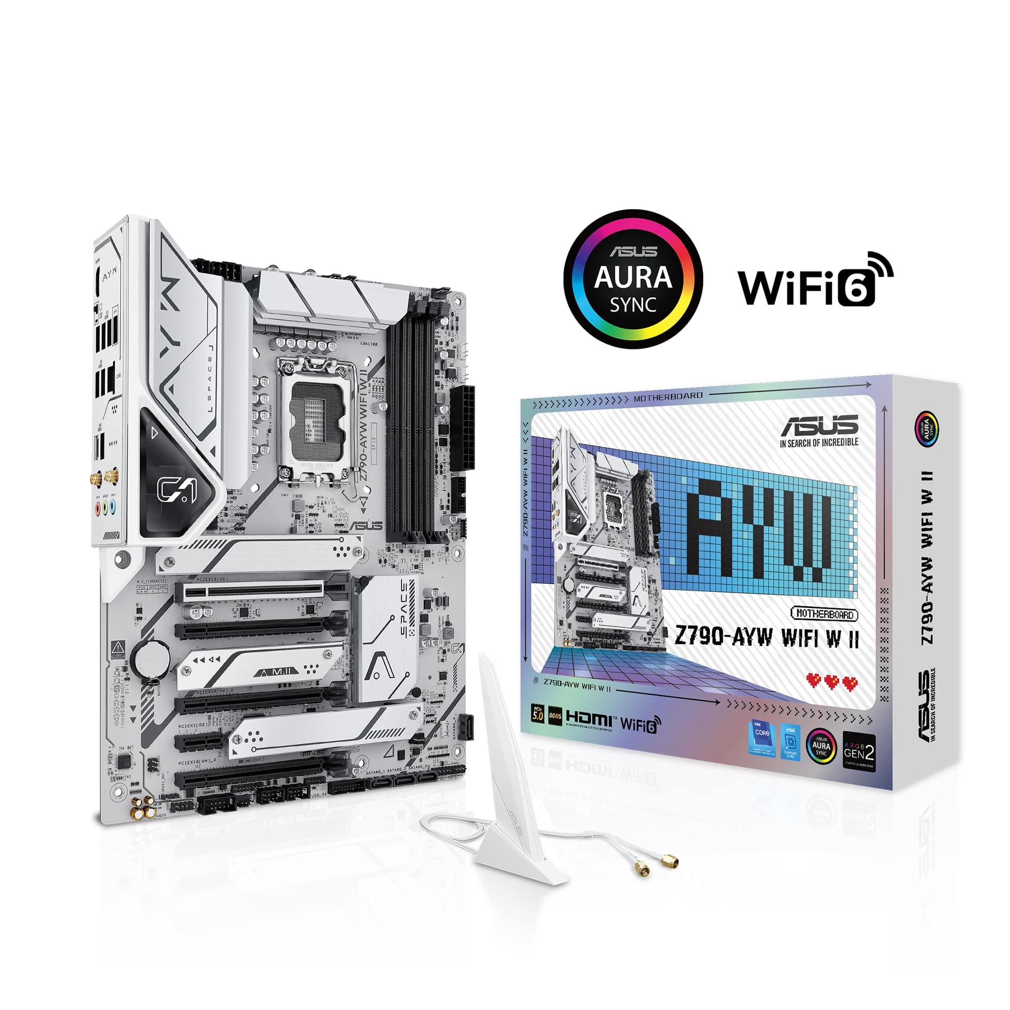 ASUS Z790-AYW WIFI W II Intel Z790 LGA 1700 DDR5 ATX 3x M.2 Wi-Fi 6