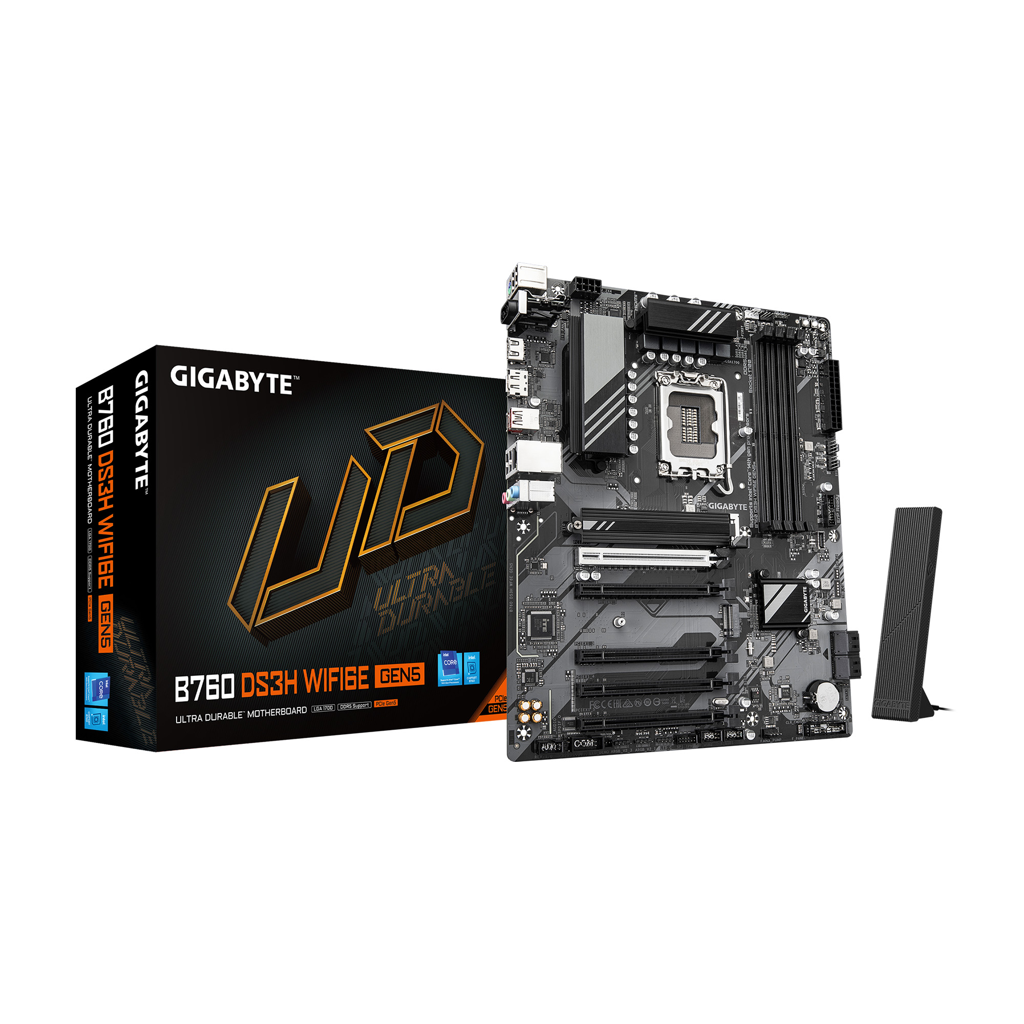 GIGABYTE B760 DS3H WF6E GEN5 Intel LGA 1700 ATXCarte mère