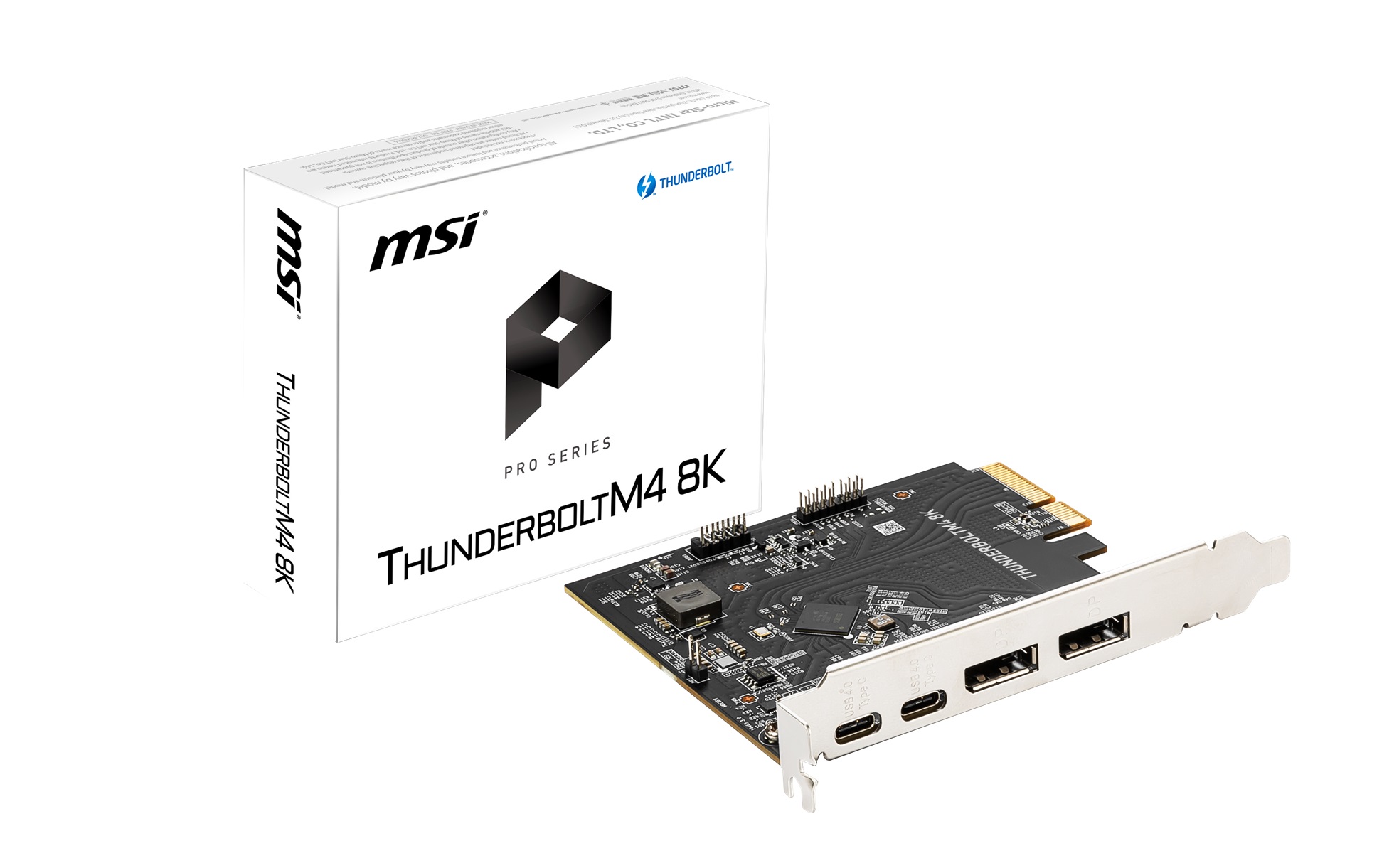 MSI THUNDERBOLTM4-8K PCIe 3.0x4 Add-on Card for 2 Thunderbolt 4