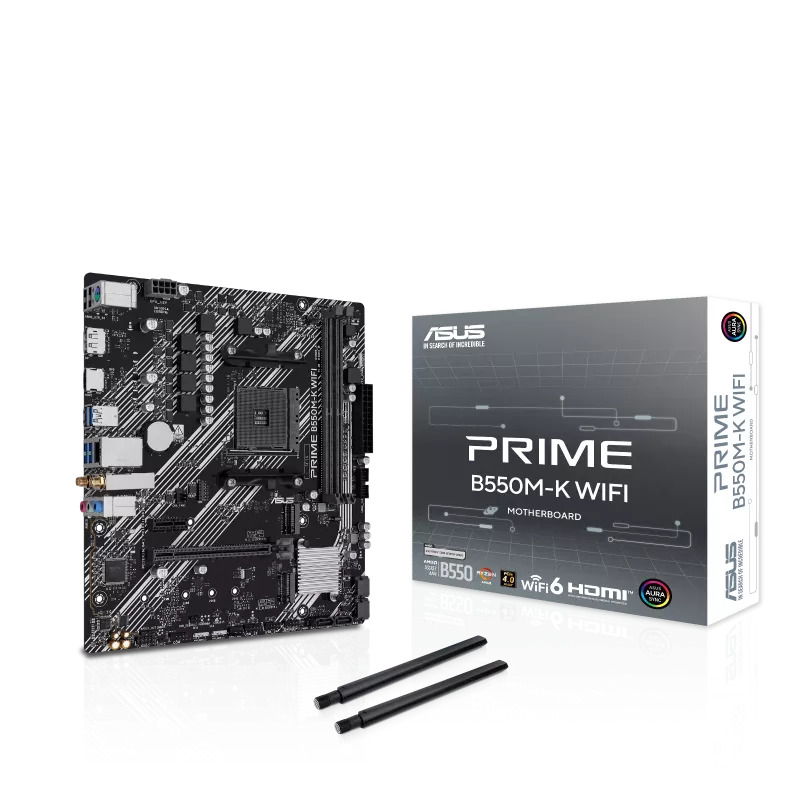 ASUS PRIME B550M-K WIFI AMD AM4 Micro ATX Motherboard