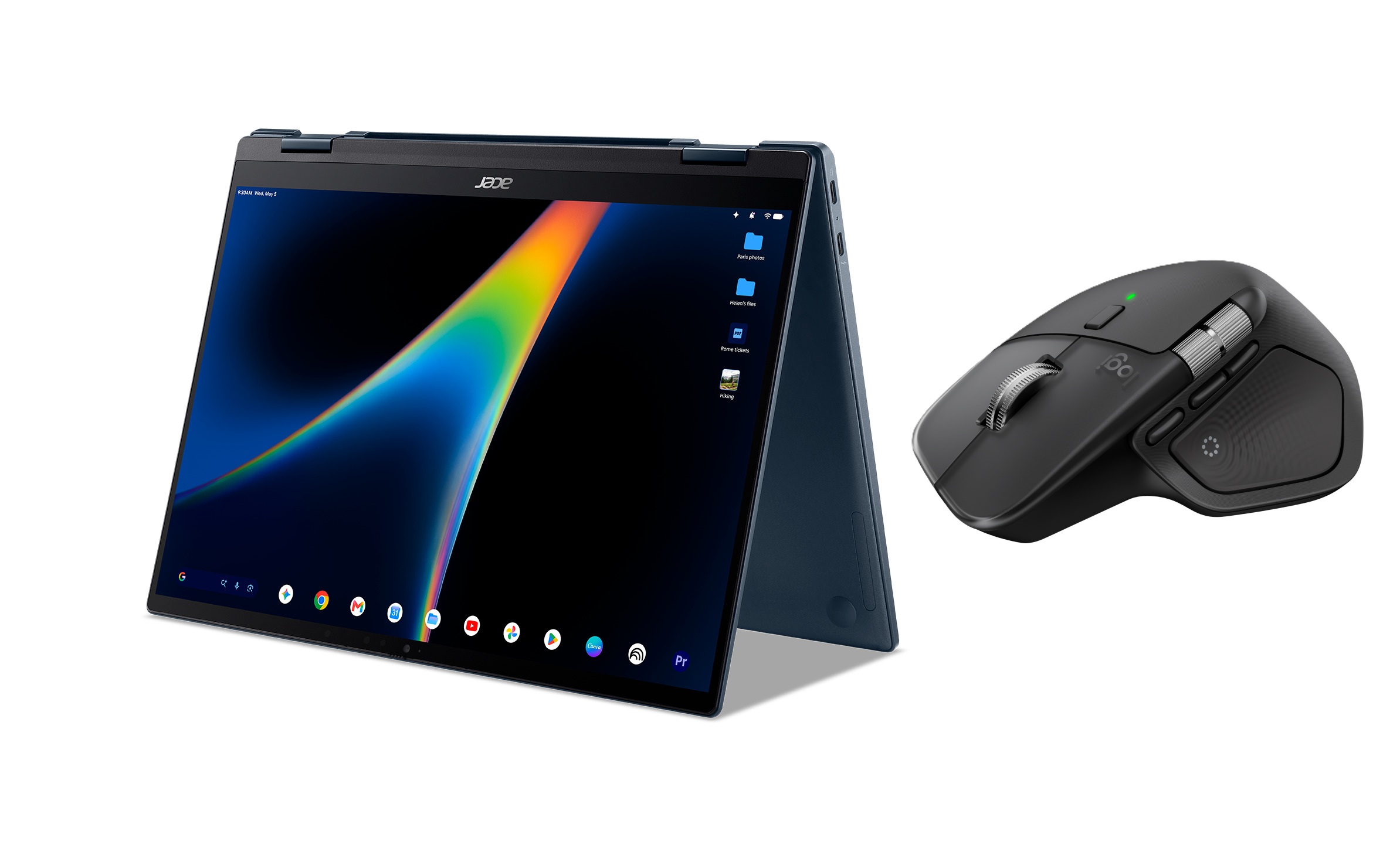 GET A FREE LOGITECH MX Master 4 with a purchase of: Acer Googlebook 14 with Gemini intelligence 14” 2.8k OLED Convertible Touch