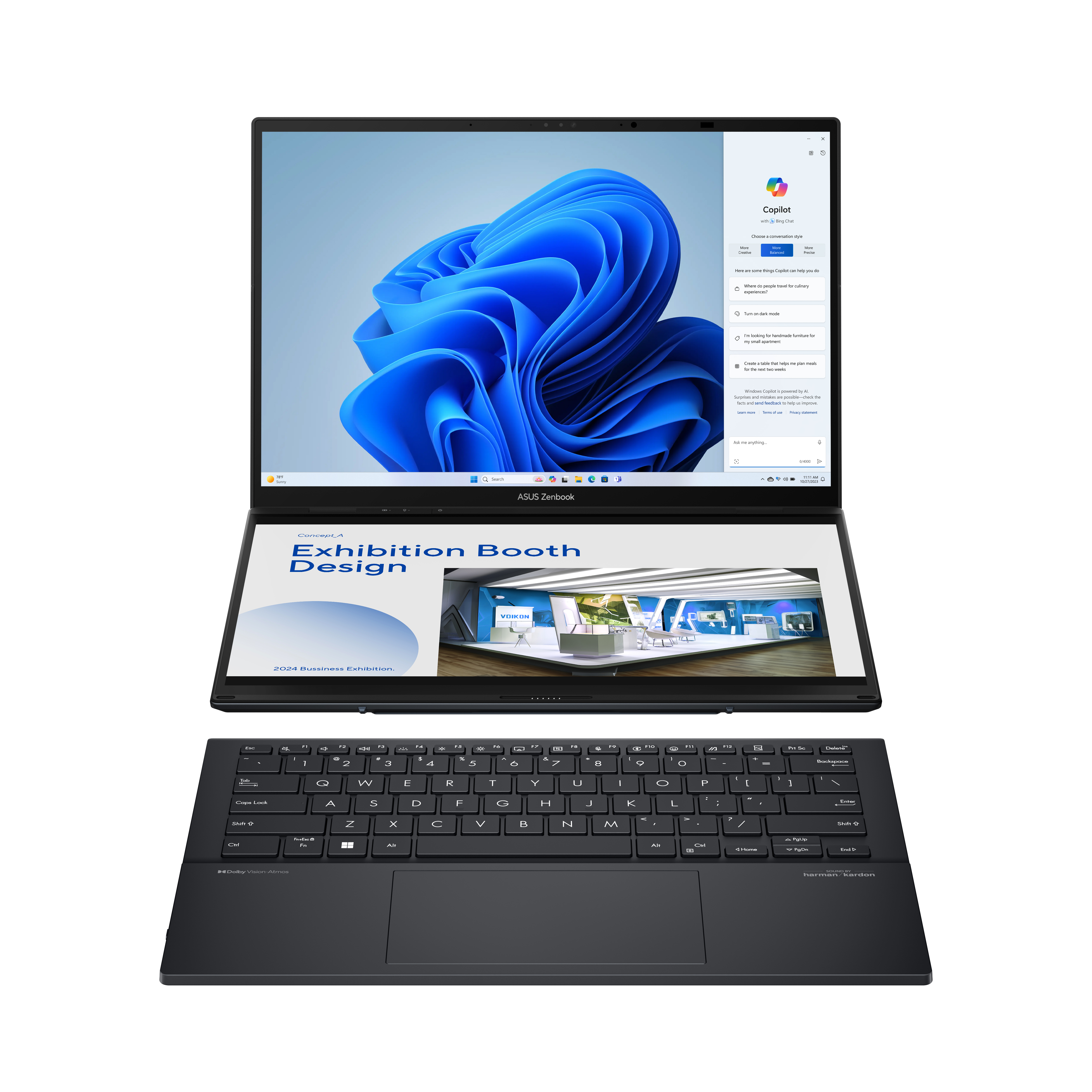 ASUS Zenbook 14 Duo 14 po Ultra 7-155H 16 Go 1 To WIN11Home(Open Box)