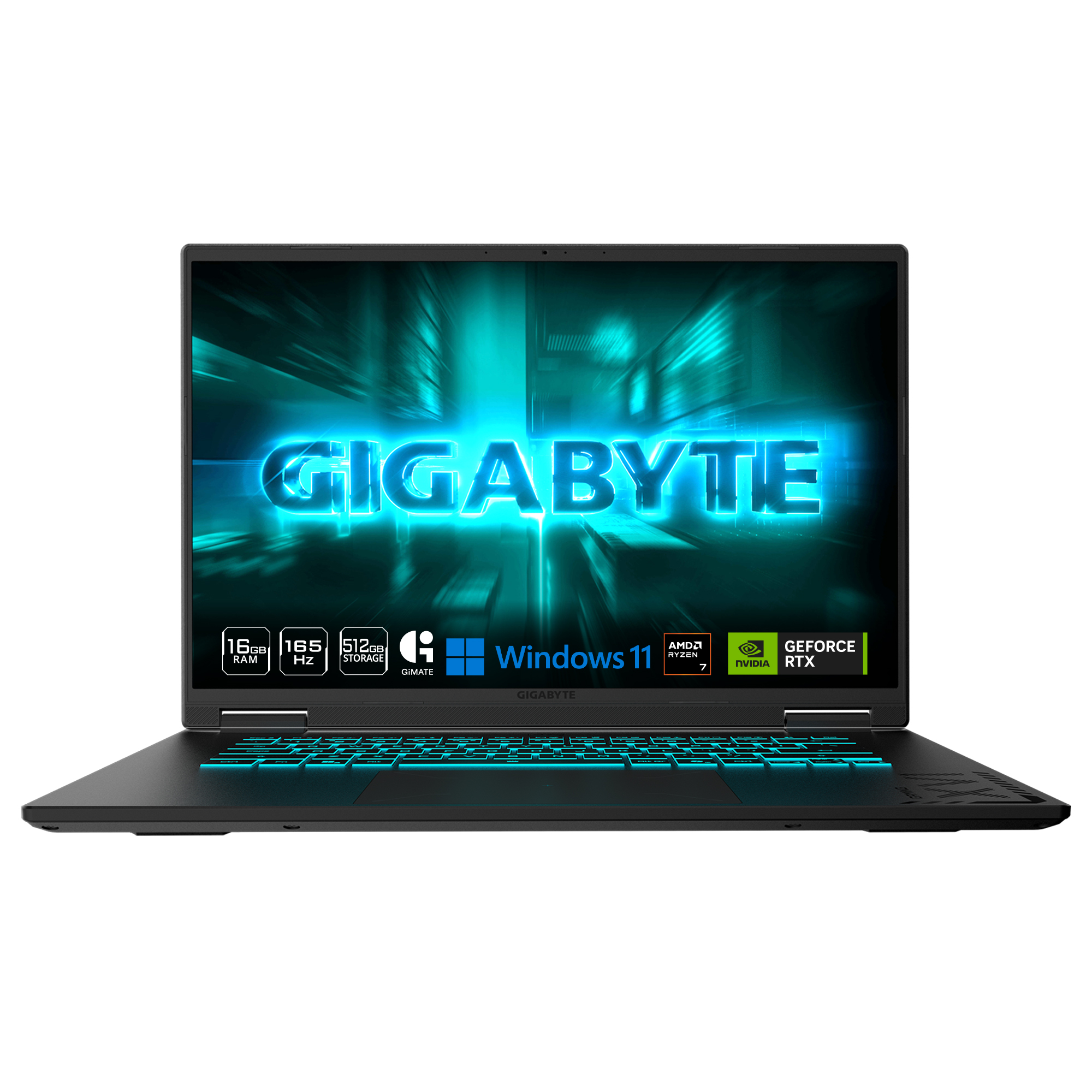 Gigabyte A16 16 po AMD Ryzen 7 170 RTX 5060 16 Go 512 Go Win11H