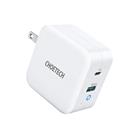 Choetech 65W GAN PD Dual USB-A & USB-C Charger | White
