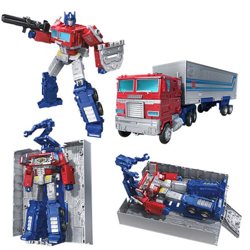 Hasbro Transformers Generations War for Cybertron Earthrise Leader Class Optimus Prime Transformer Figurine