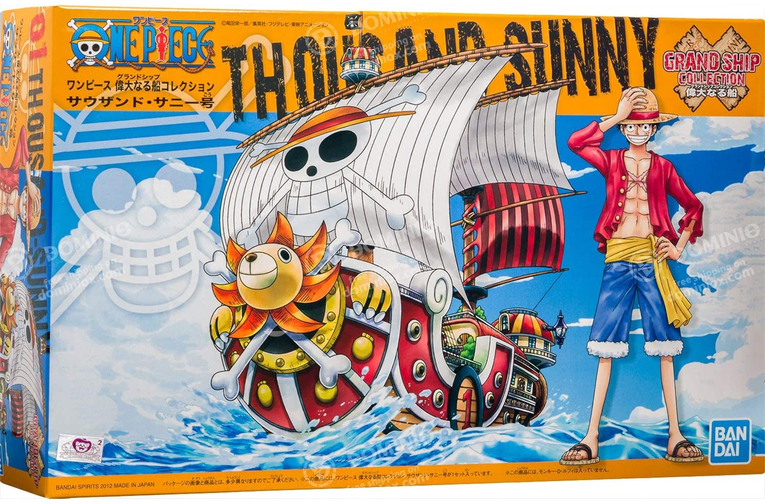 BANDAI One Piece Grand Ship Collection #01 Thousand Sunny Model Ship Model kit