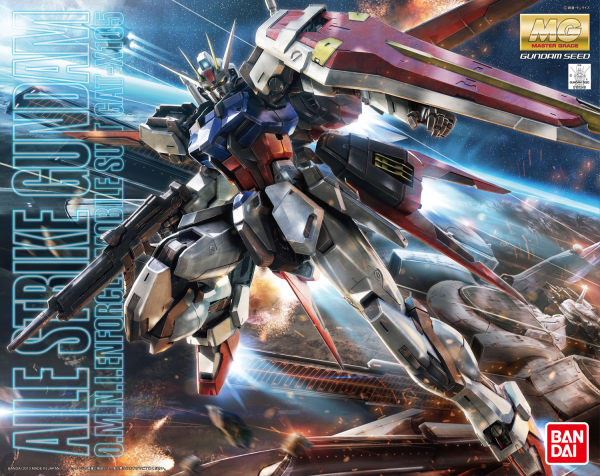 BANDAI Hobby MG 1/100 Aile Strike Gundam Ver. RM "Gundam SEED" Kit de modélisation