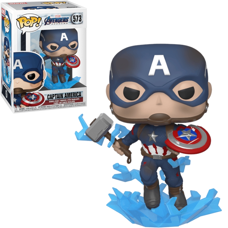 Funko POP! Marvel : AVENGERS ENDGAME - Captain American (avec Broken Sh