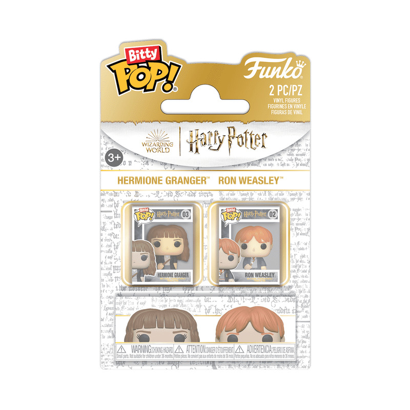 FUNKO Bitty POP : Harry Potter Lot de 2 - Ron et Hermione