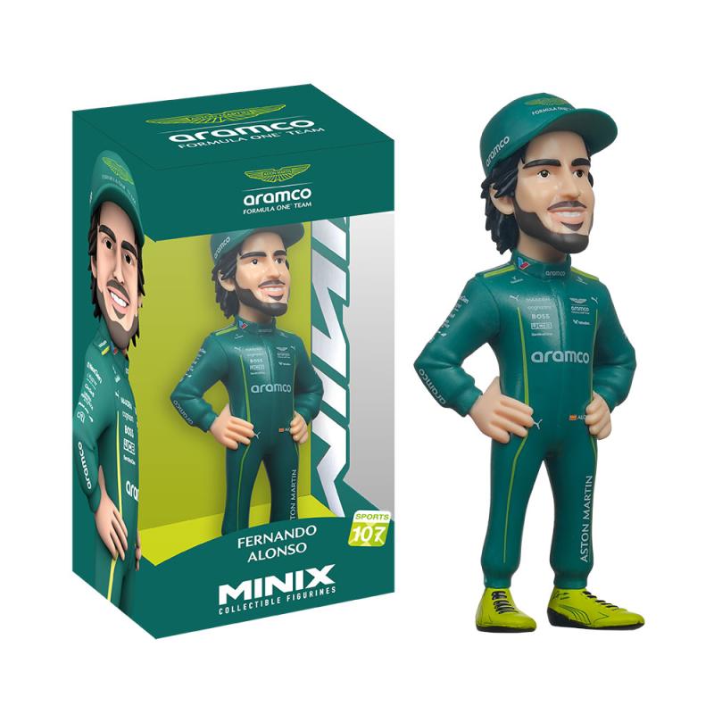 Minix Sports 3.75 Inch Figure Aston Martin Fernando Alonso #107