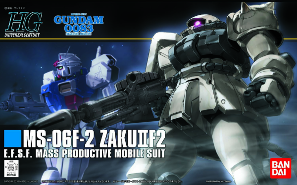 BANDAI Hobby HGUC 1/144 #107 Zaku F2 Earth Federation Type 'Gundam 0083' Kit de modélisation
