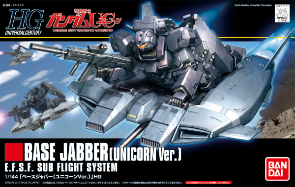 BANDAI Hobby HGUC 1/144 #144 Base Jabber (Unicorn Ver) " Gundam UC " Kit de modélisation
