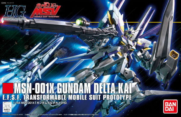 BANDAI Hobby HGUC 1/144 #148 Gundam Delta Kai ' Gundam UC ' Kit de modélisation