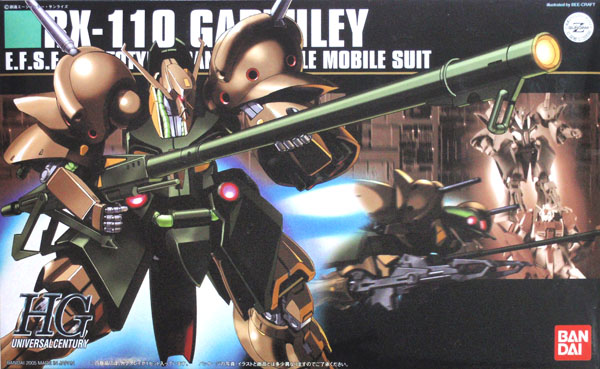 BANDAI Hobby HGUC 1/144 #58 RX-110 Gabthley "Mobile Suit Zeta Gundam" Kit de modélisation