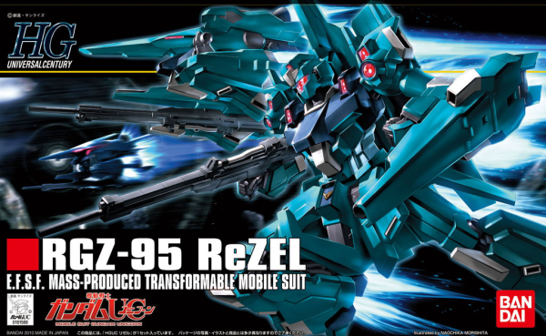 BANDAI Hobby HGUC 1/144 #103 RGZ-95 ReZEL " Gundam UC " Kit de modélisation