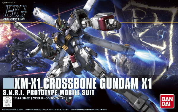 BANDAI Hobby HGUC 1/144 #187 Crossbone Gundam X1 Kit de modélisation