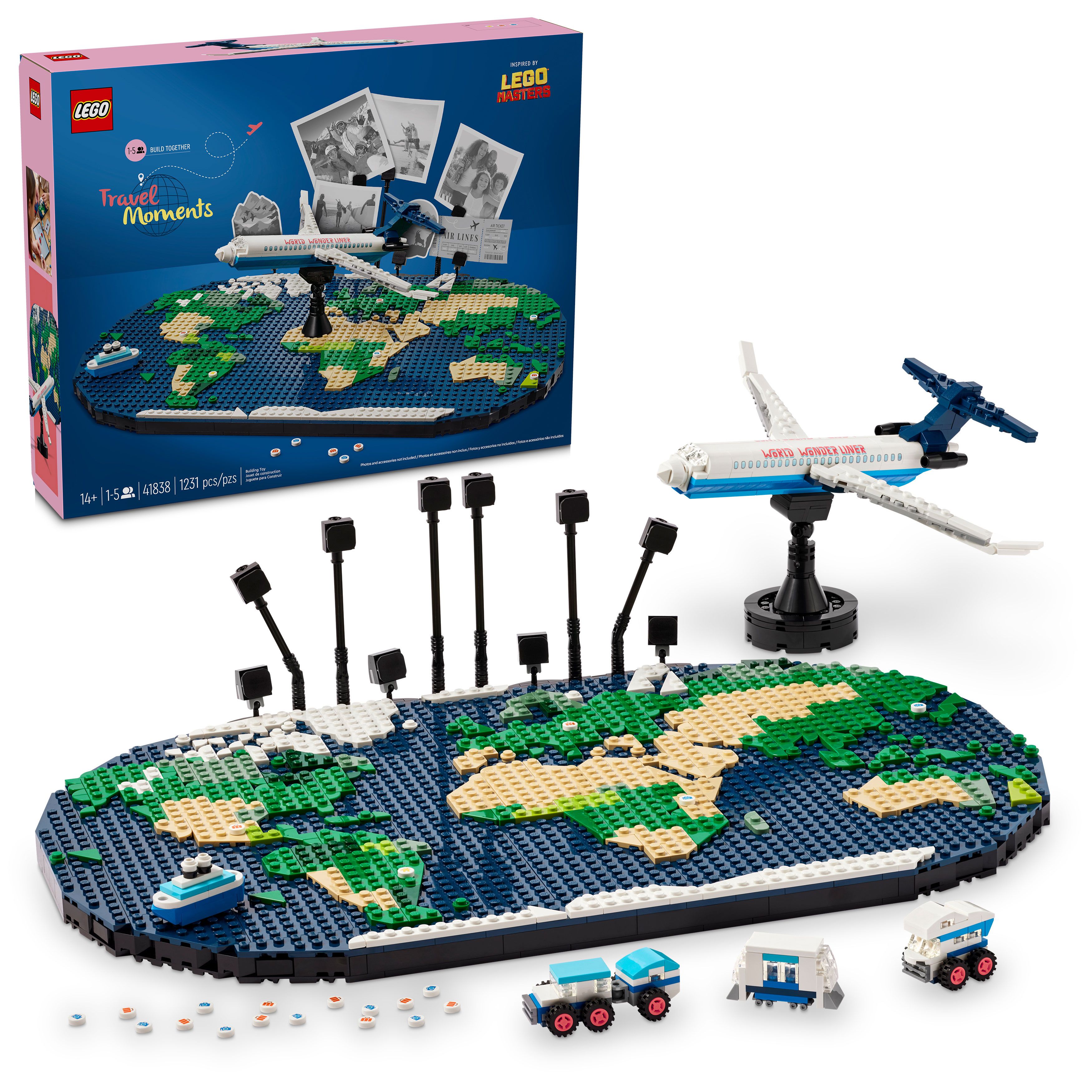 LEGO Travel Moments - Ensemble de construction de jouets - Carte du mo