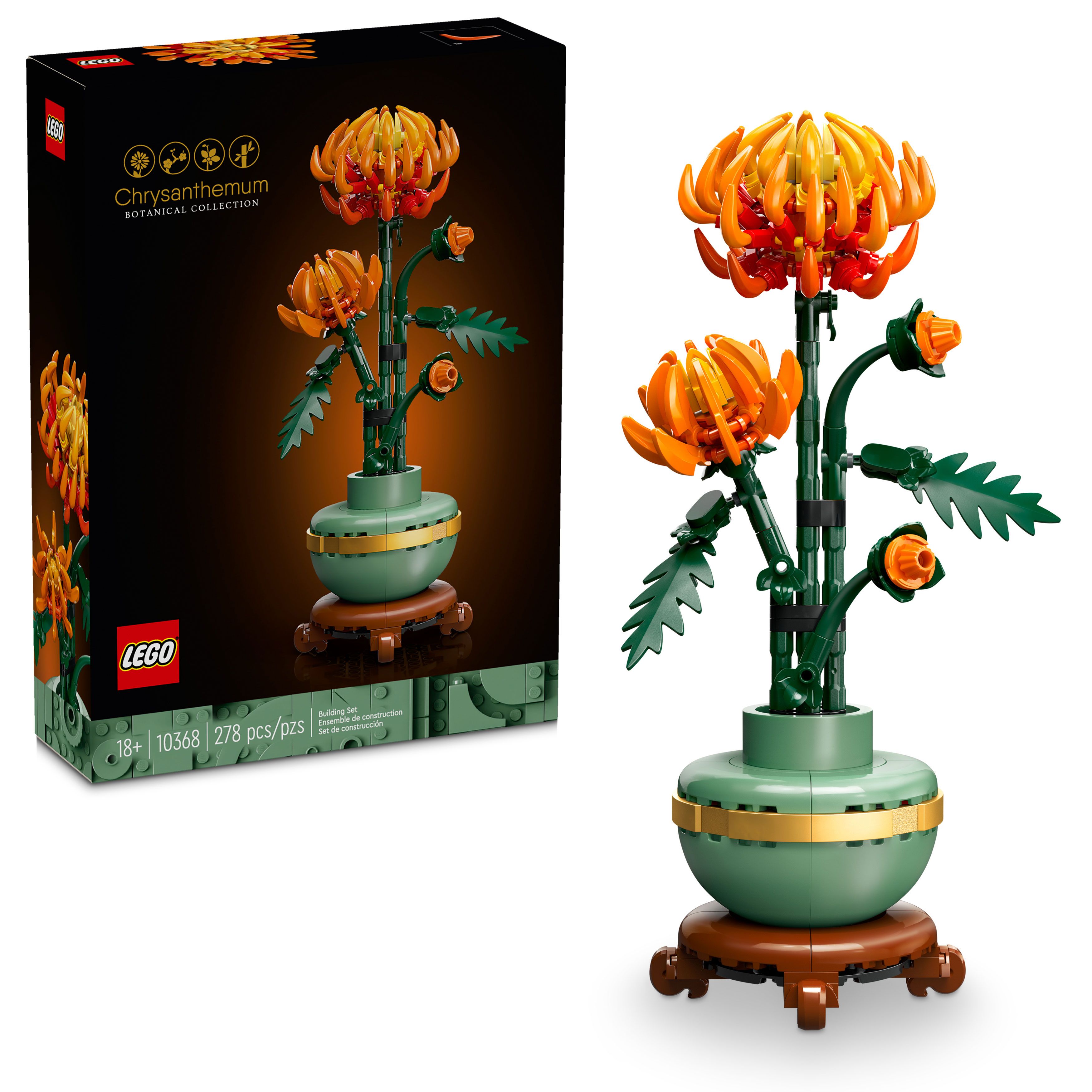 LEGO Icons Chrysanthemum Flower Décor Building Set 10368