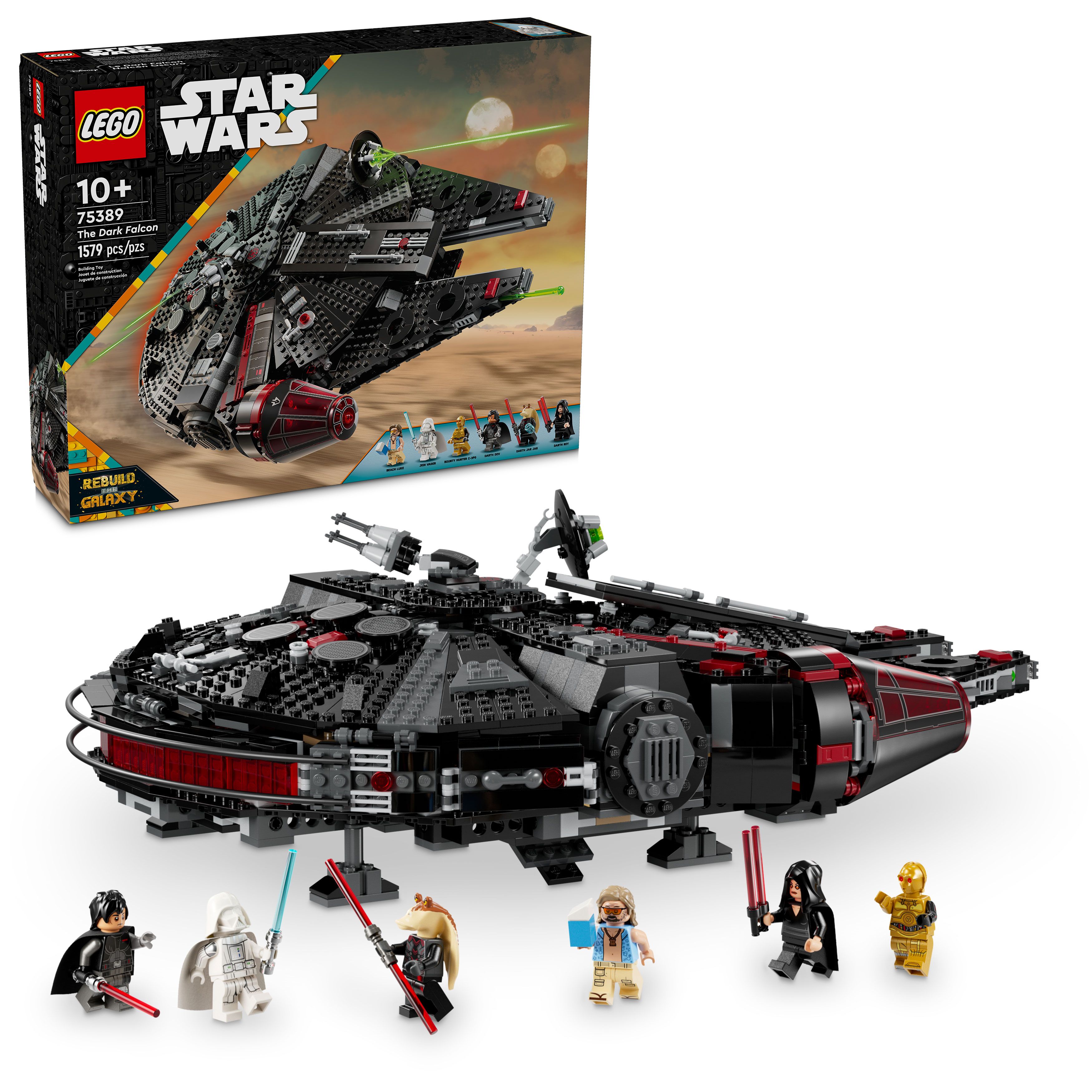 LEGO Star Wars Le véhicule jouet à construire Le Faucon Noir 75389