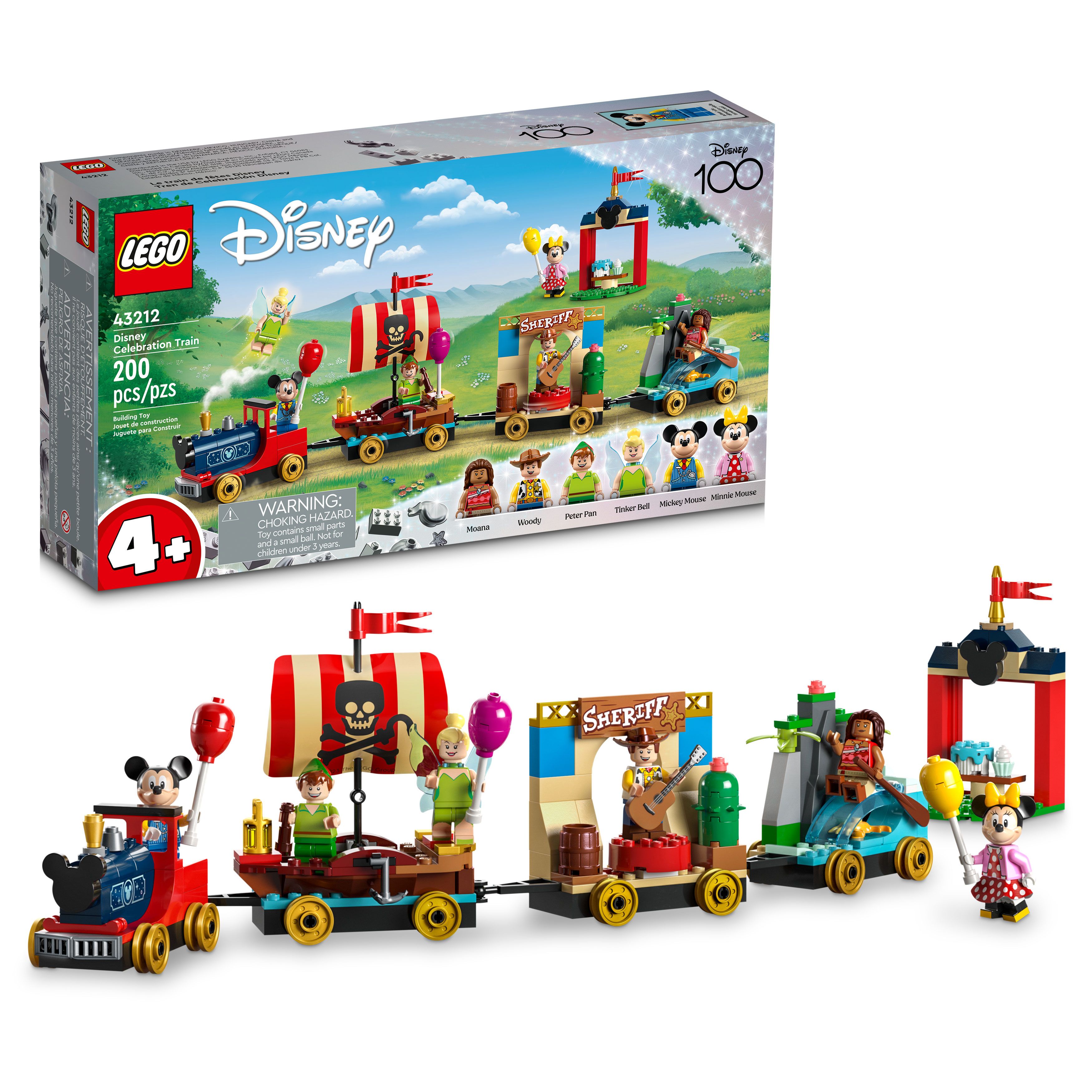 LEGO Disney: Disney Celebration Train 43212 Building Toy Set; Disney’s