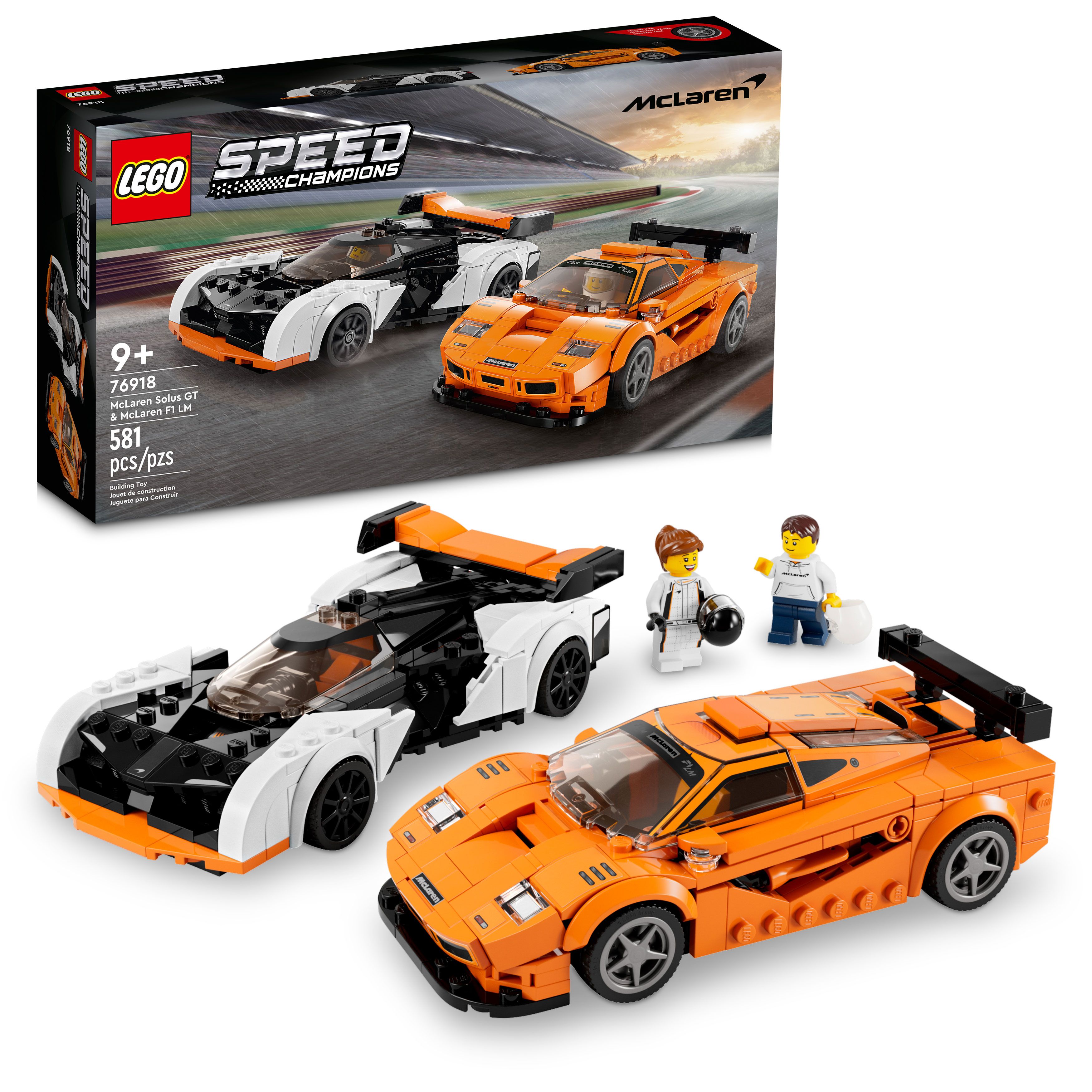 LEGO Speed Champions McLaren Solus GT and McLaren F1 LM 76918; Buildin