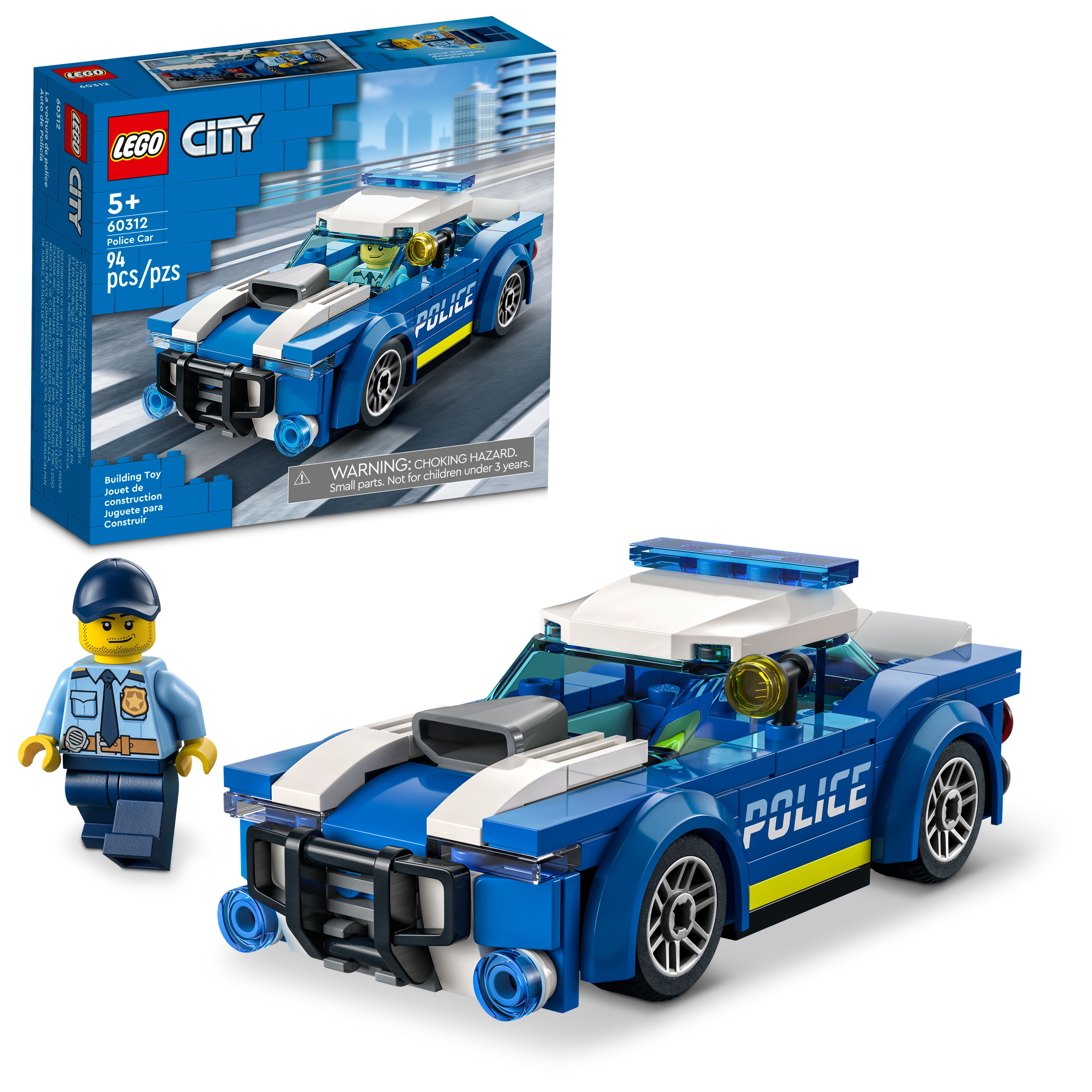 LEGO City Police Car 60312 Building Kit; Fun Toy Designed for Kids Age
