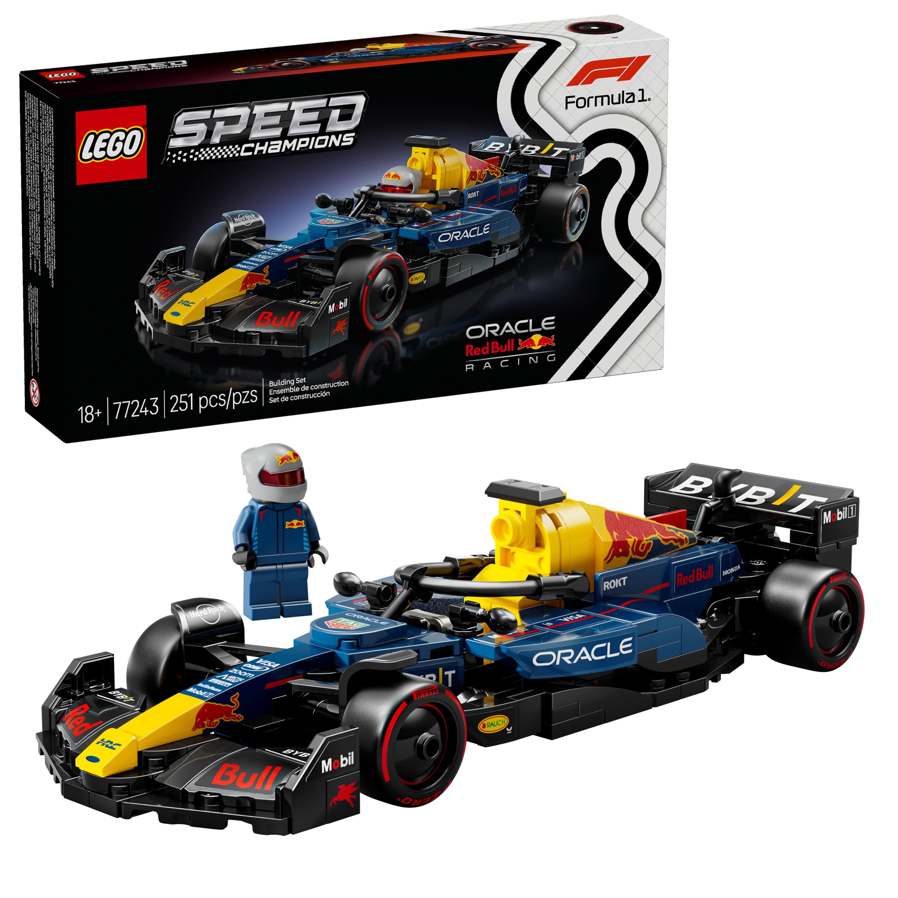 LEGO Speed Champions Oracle Red Bull Racing RB20 F1 Race Car Model Set