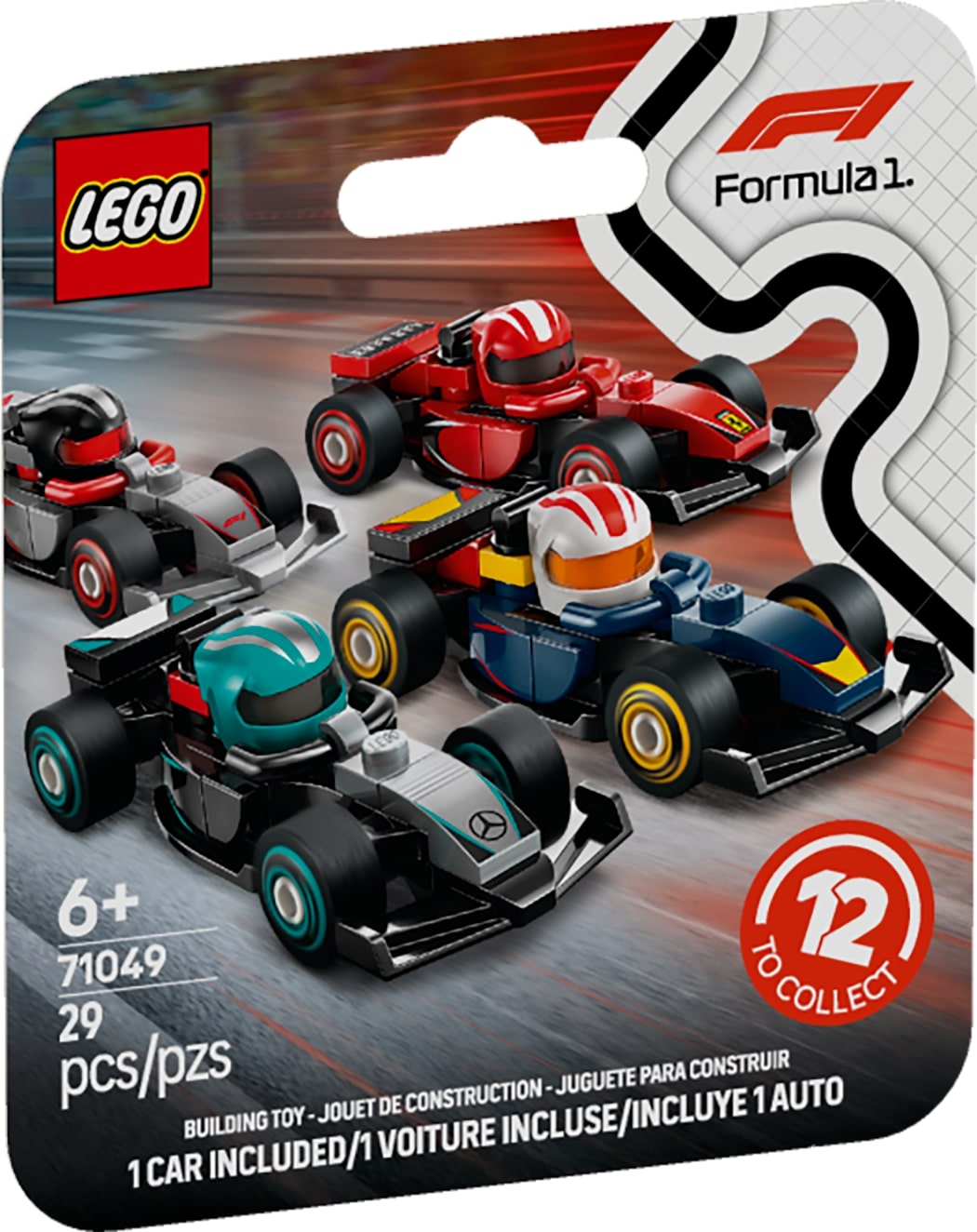 LEGO F1 Collectible Race Cars Vehicle Kit Building Set for Kids, Build