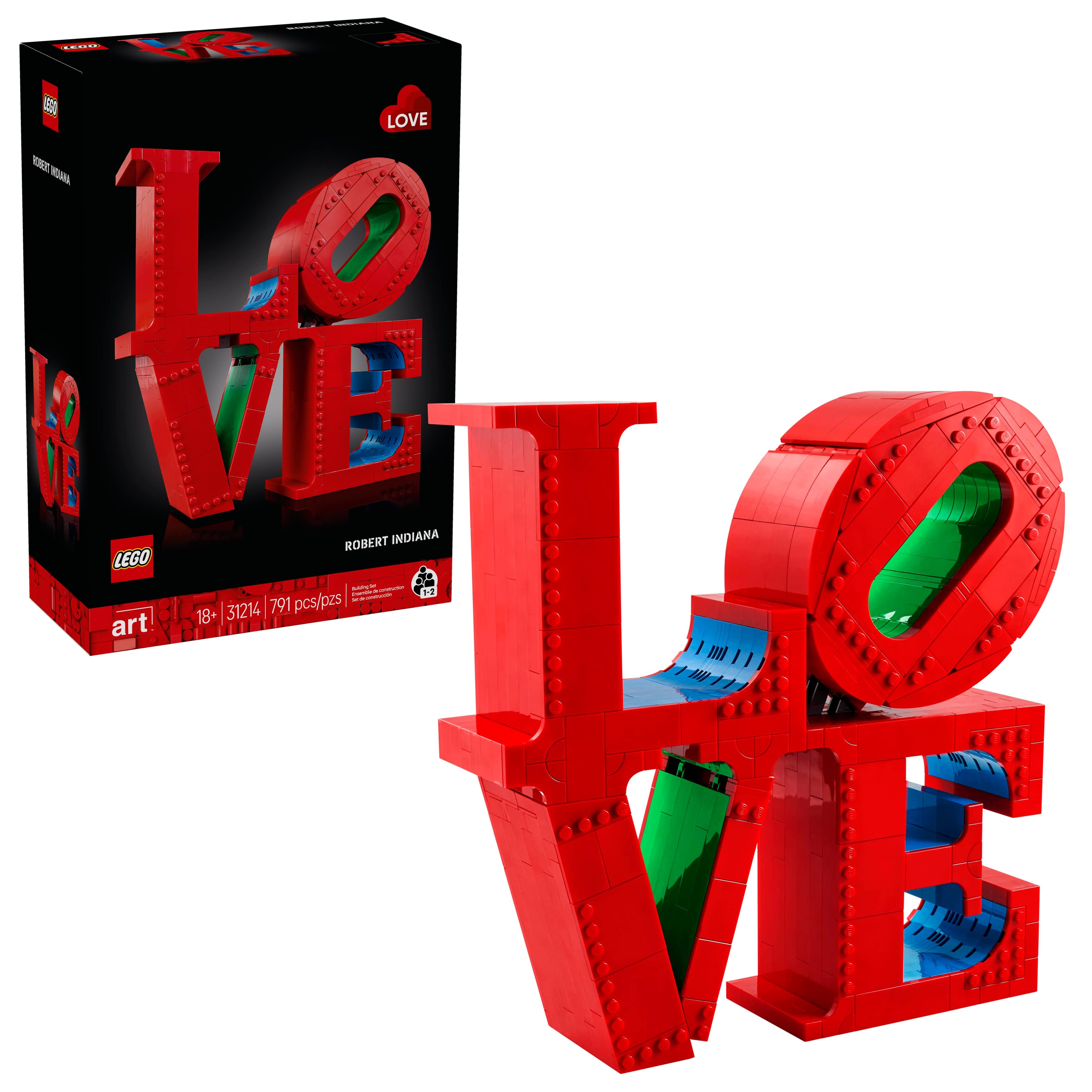 LEGO Art LOVE Collectible Building Set, Home Décor and Couples Gift Id