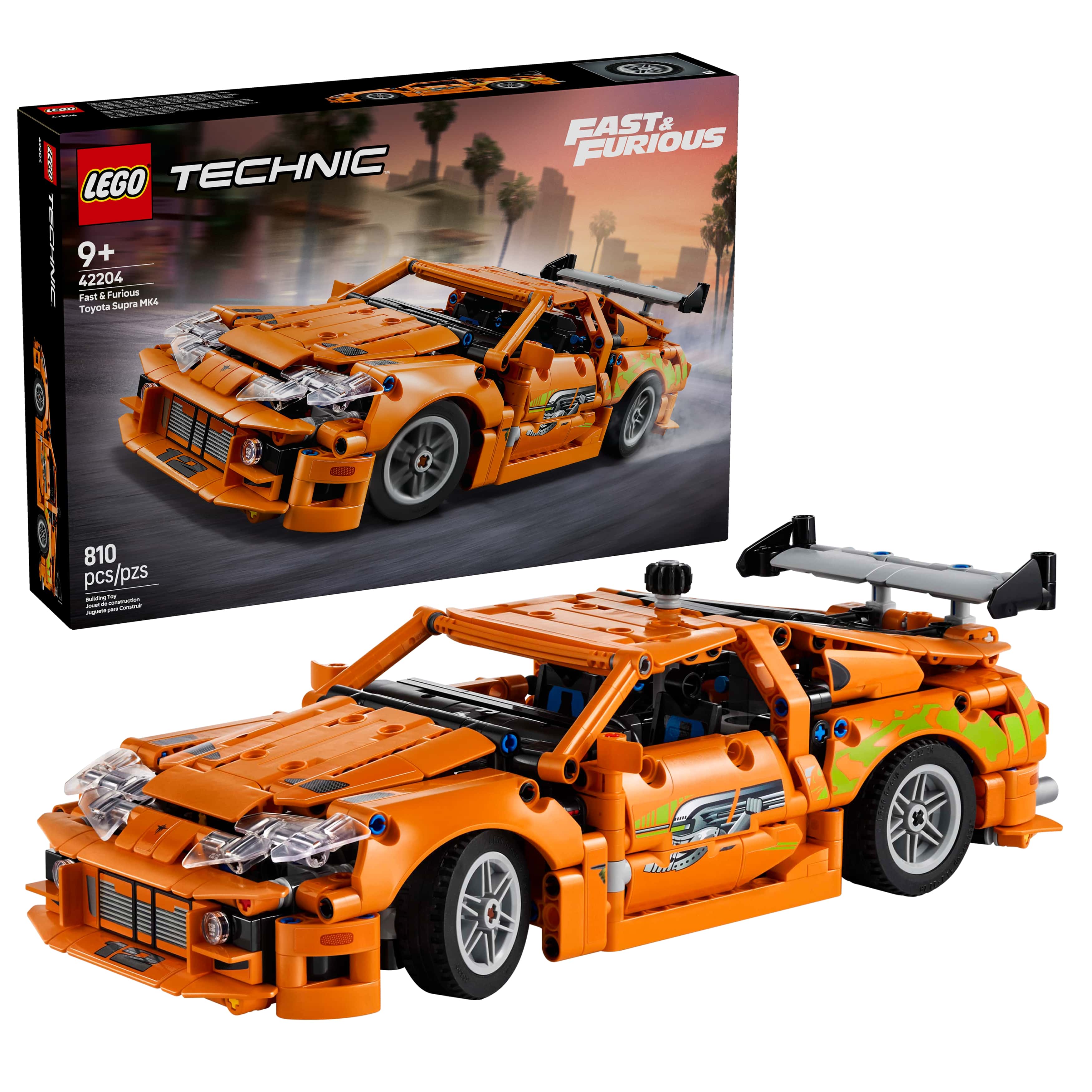 LEGO Technic Fast and Furious Toyota Supra MK4 Toy Sports Car Model Ki