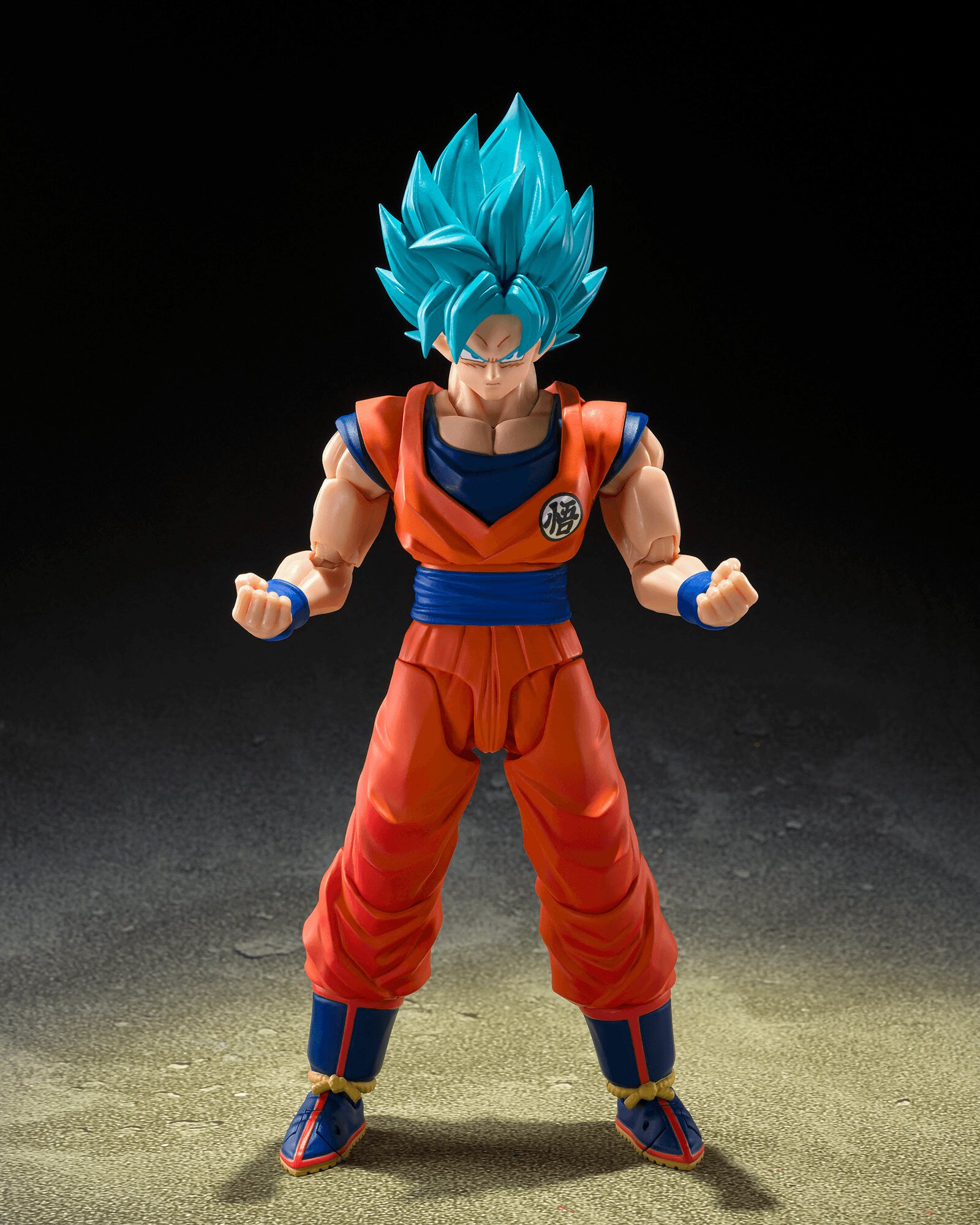 BANDAI SHF Dragon Ball Super Saiyan God Son Goku Blue Power