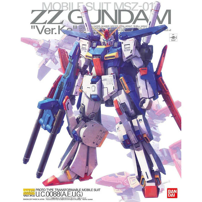 BANDAI Hobby MG 1/100 ZZ Gundam Ver.Ka Model Kit
