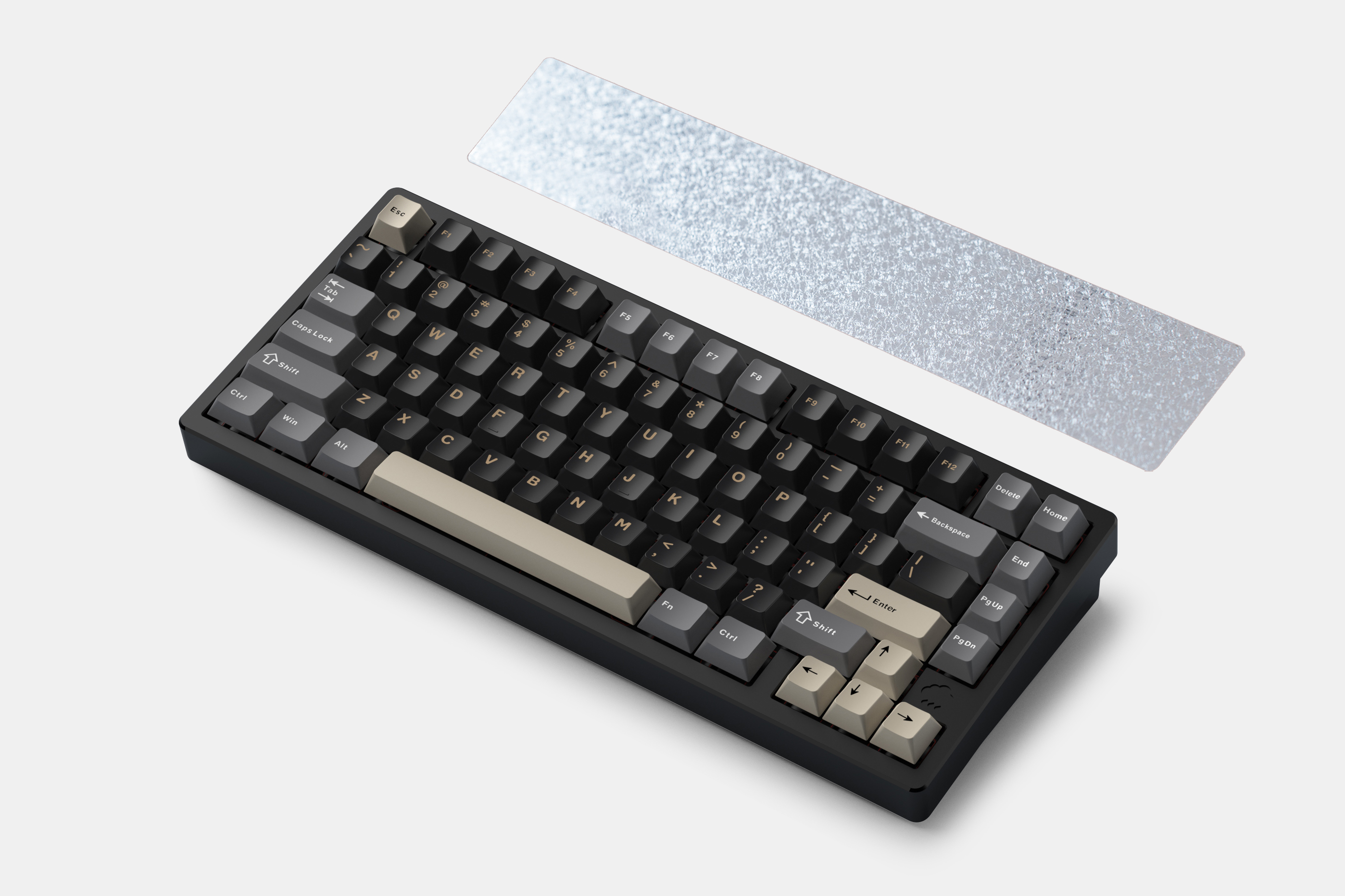 WOB RAINY75 Pro 75% noir clavier mécanique personnalisé en aluminium