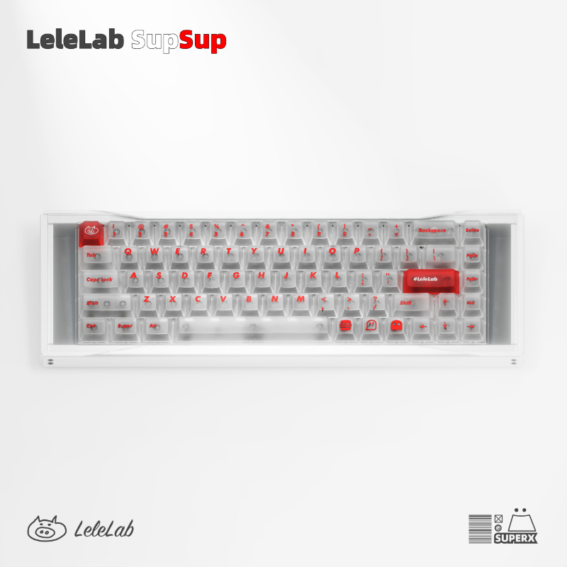 L'ensemble de touches blanches SupSup-SuperX de LeleLab