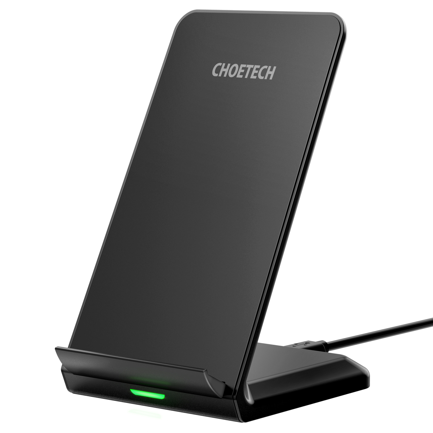 Choetech 10W Dual-Coil Fast Wireless Charging Stand, Dual Coils