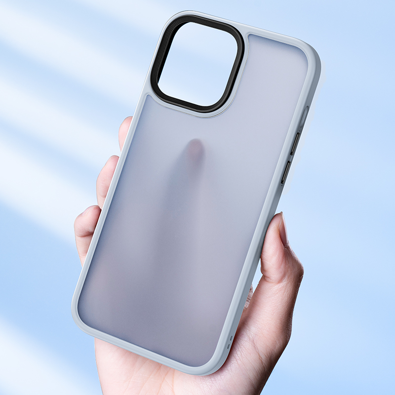 Benks hybride PC+TPU - Étui pour iPhone 13 de 6,1 po - Gris