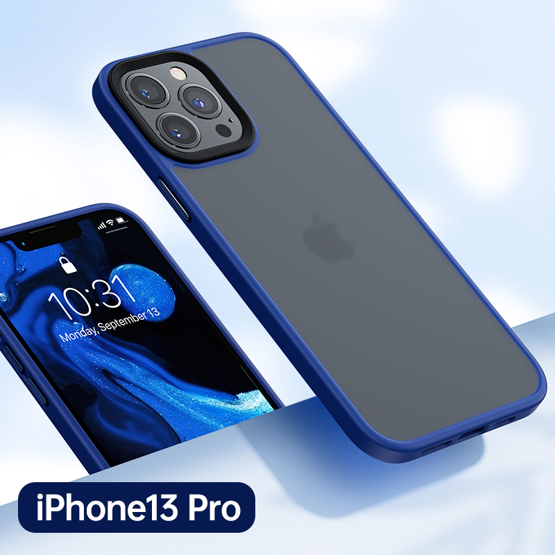 BENKS - Étui protecteur PC+TPU pour iPhone 13 bleu