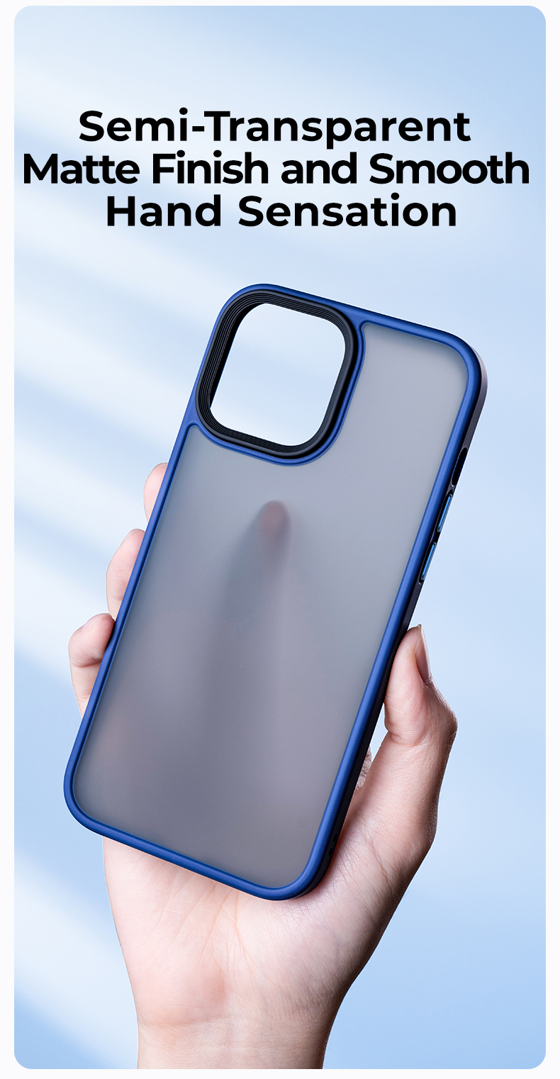 Benks Hybrid PC+TPU - étui pour iPhone 13 Pro Max de 6,7 po - Bleu
