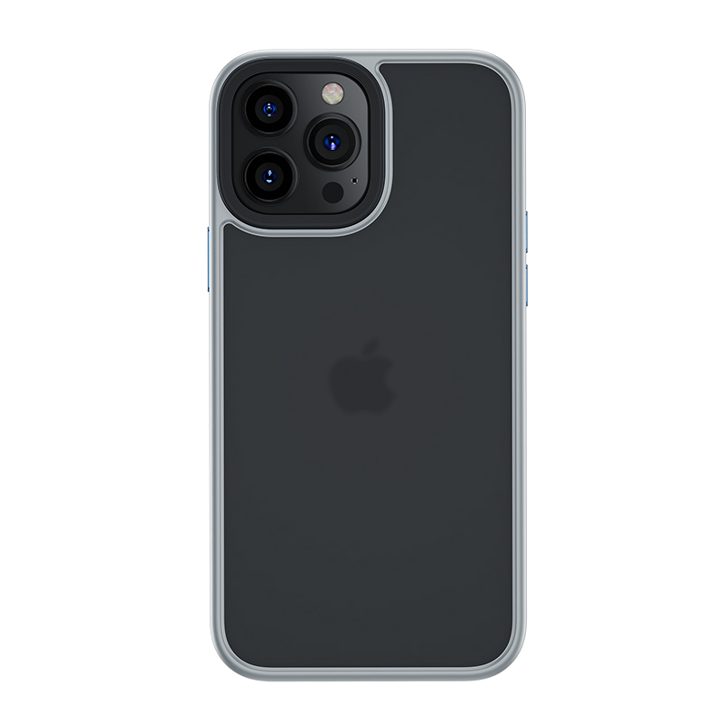 BENKS - Étui protecteur PC+TPU pour iPhone 13 Pro Max gris